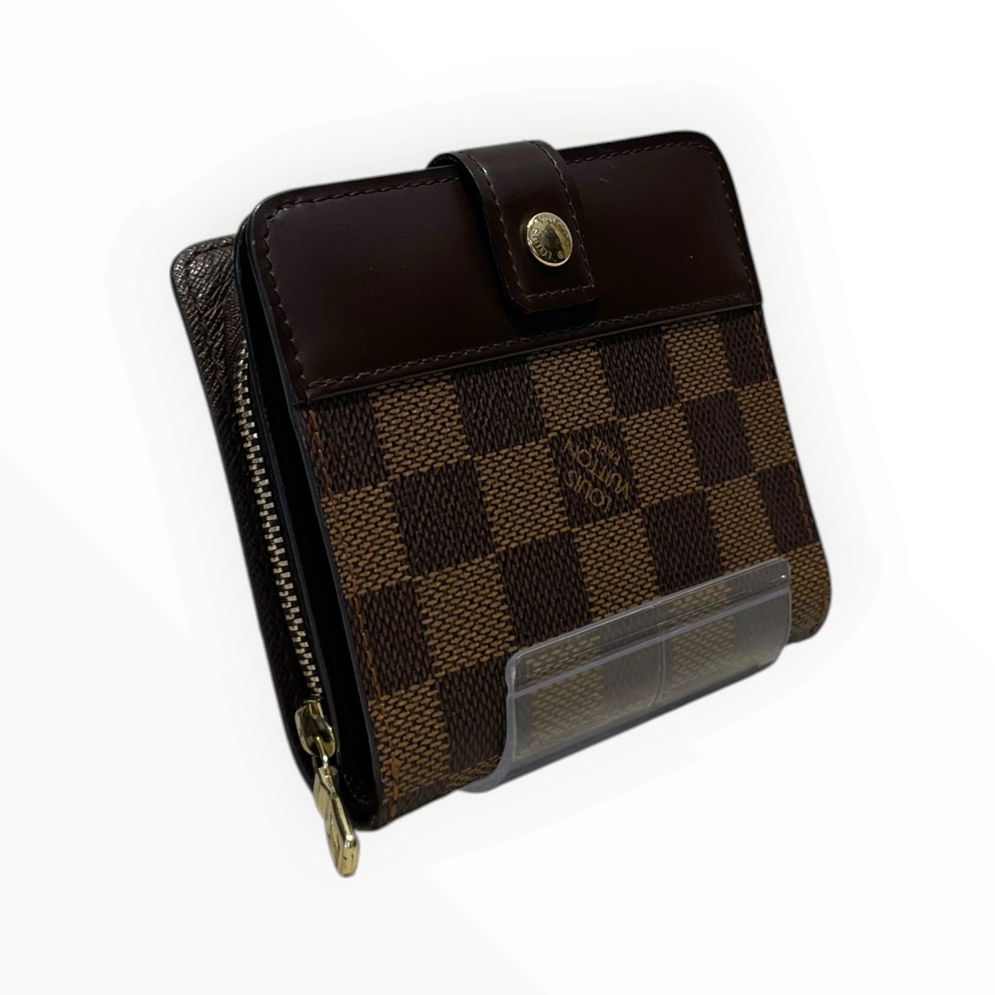 LOUIS VUITTON/Coin Wallet/Leather/BRW/M's/LV 04 Zippe Compact Wallet view 1