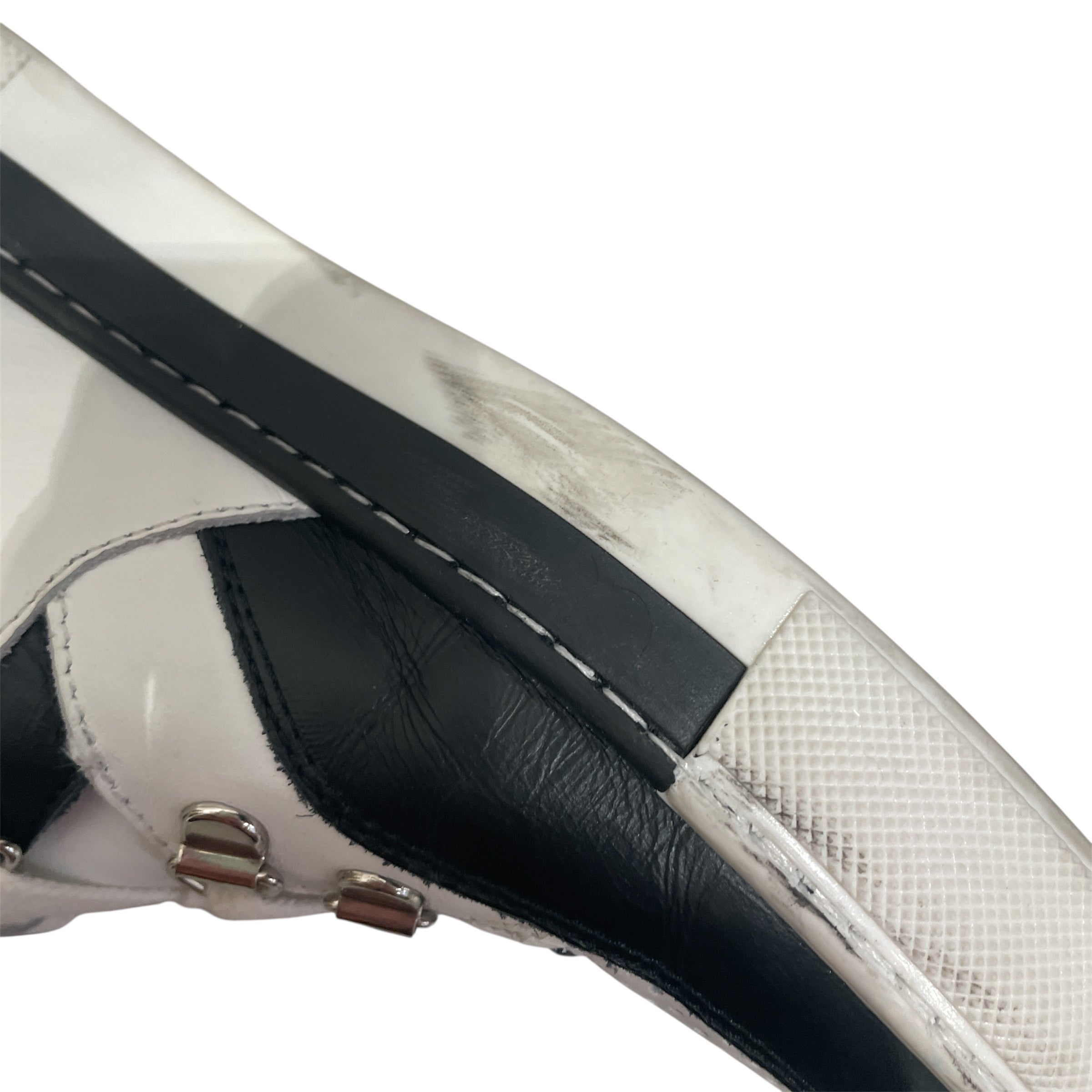 BALMAIN/Hi-Sneakers/EU 35/Leather/WHT/STRAP LOGO HIGH SNEAKER view 8