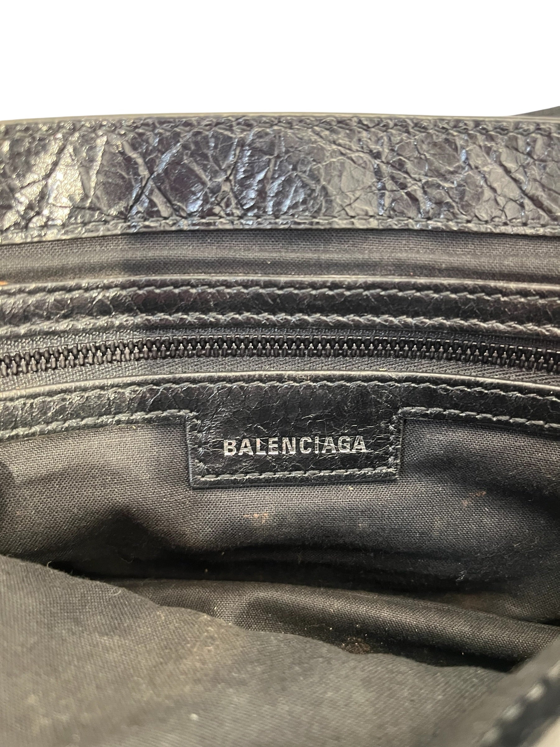 BALENCIAGA/Cross Body Bag/Lambskin/BLK/Le cagole xs flap Bag view 7
