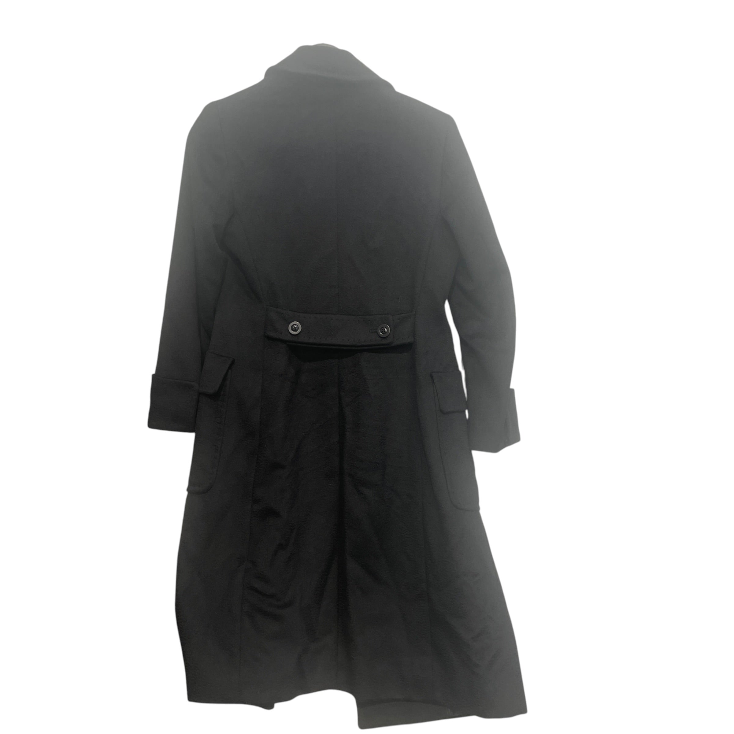 MAX MARA/Trench Coat/36/Cashmere/BLK/Single Breasted/MAX MARA CASHME COAT LONG view 2
