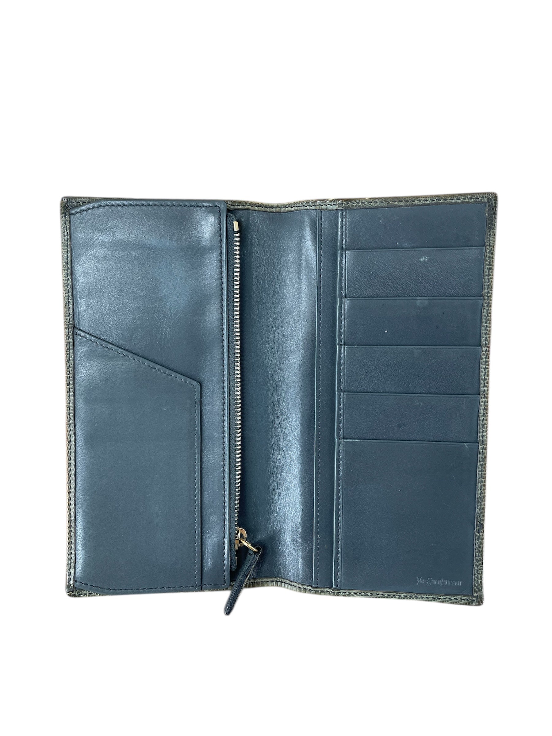 YVES SAINT LAURENT///Trifold Wallet/--/Animal Pattern/Leather/BRW/M [Designers] Luxury/ view 3
