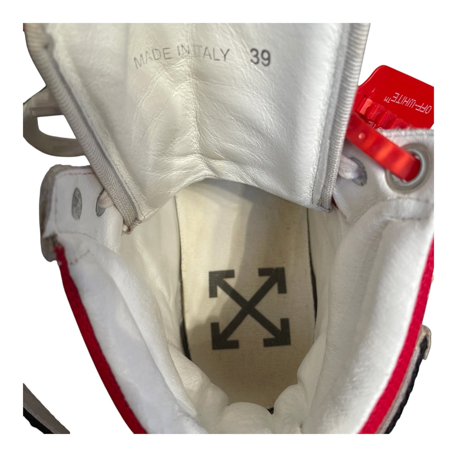 OFF-WHITE/Hi-Sneakers/EU 39/WHT/HI-Top Industrial view 3
