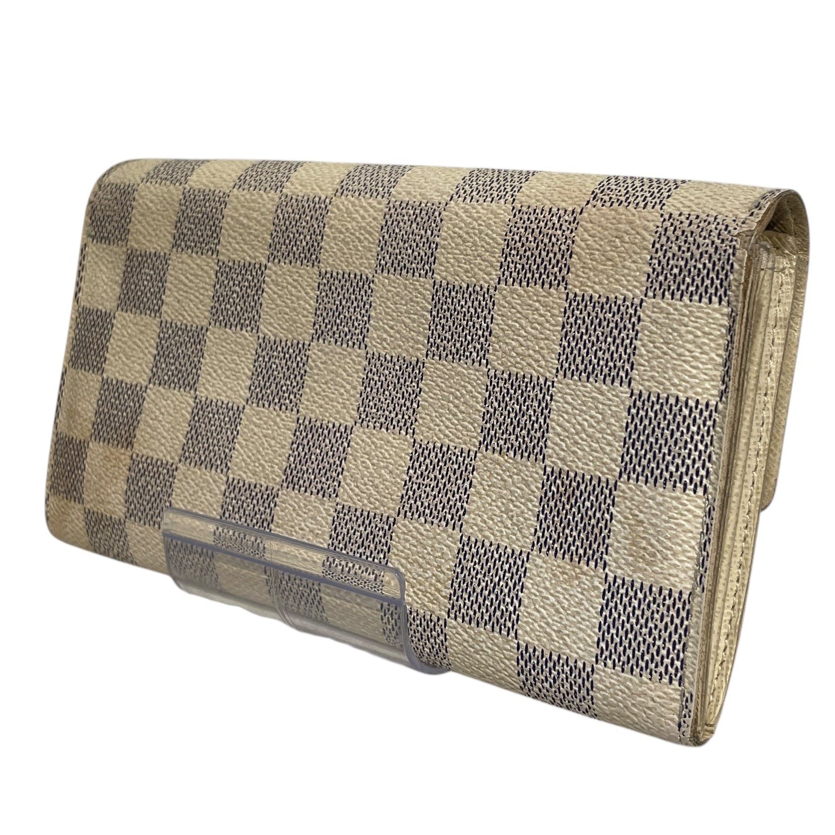 LOUIS VUITTON/Long Wallet/Monogram/Leather/CRM/Damier Azur Portefeuille Sarah view 2