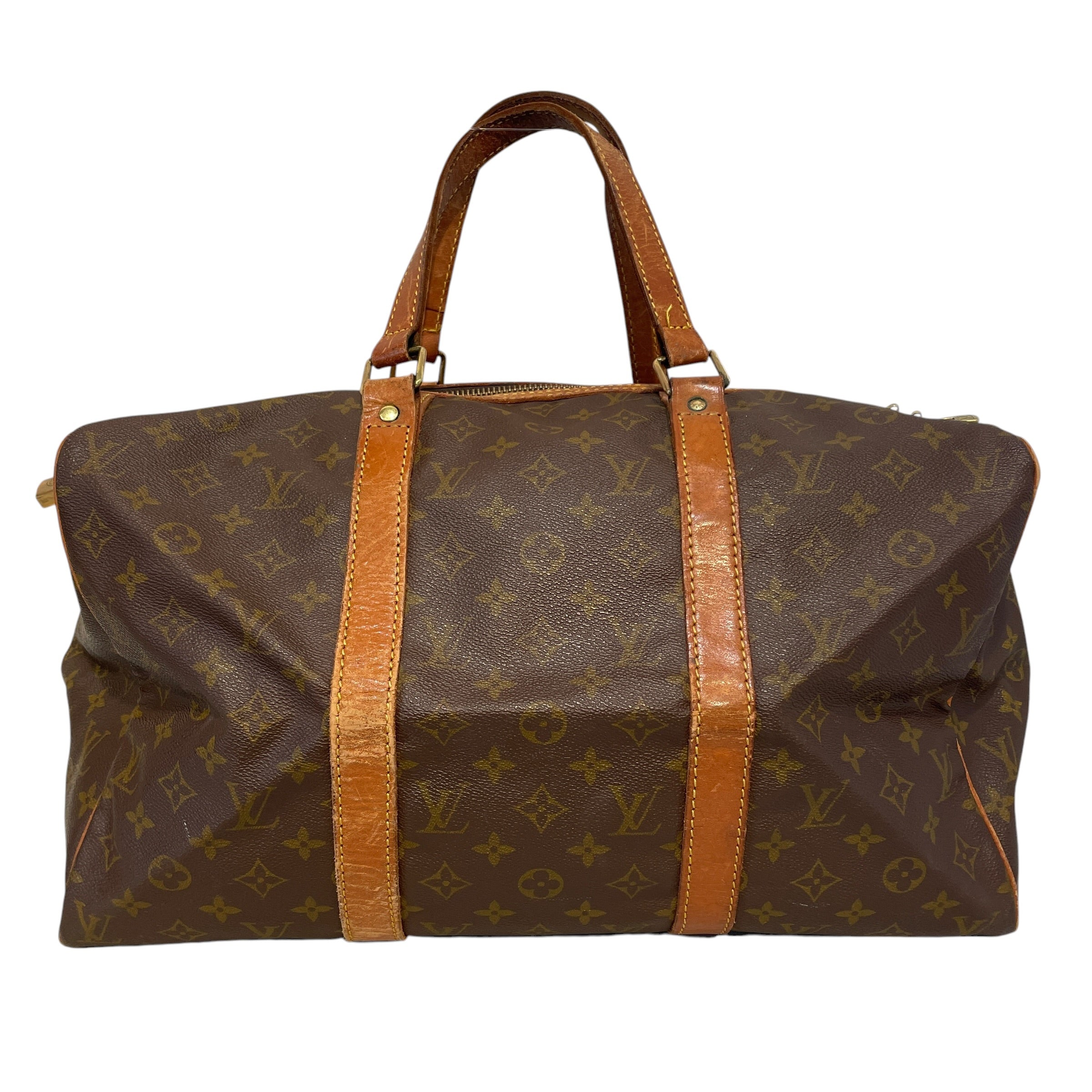 LOUIS VUITTON/Bag/Monogram/Leather/BRW/Keepall view 1