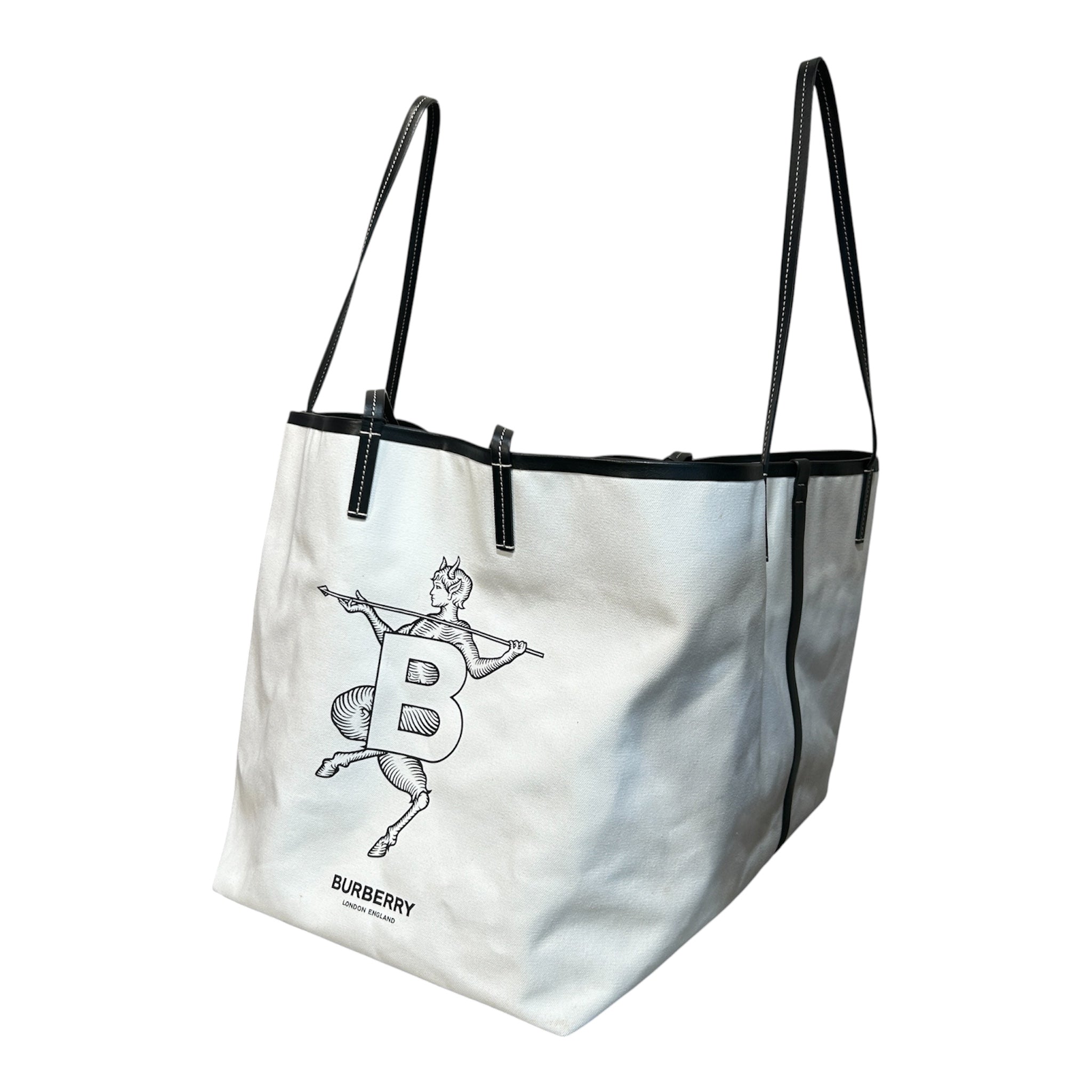 BURBERRY/Tote Bag/WHT/Mythical Alpabet view 6