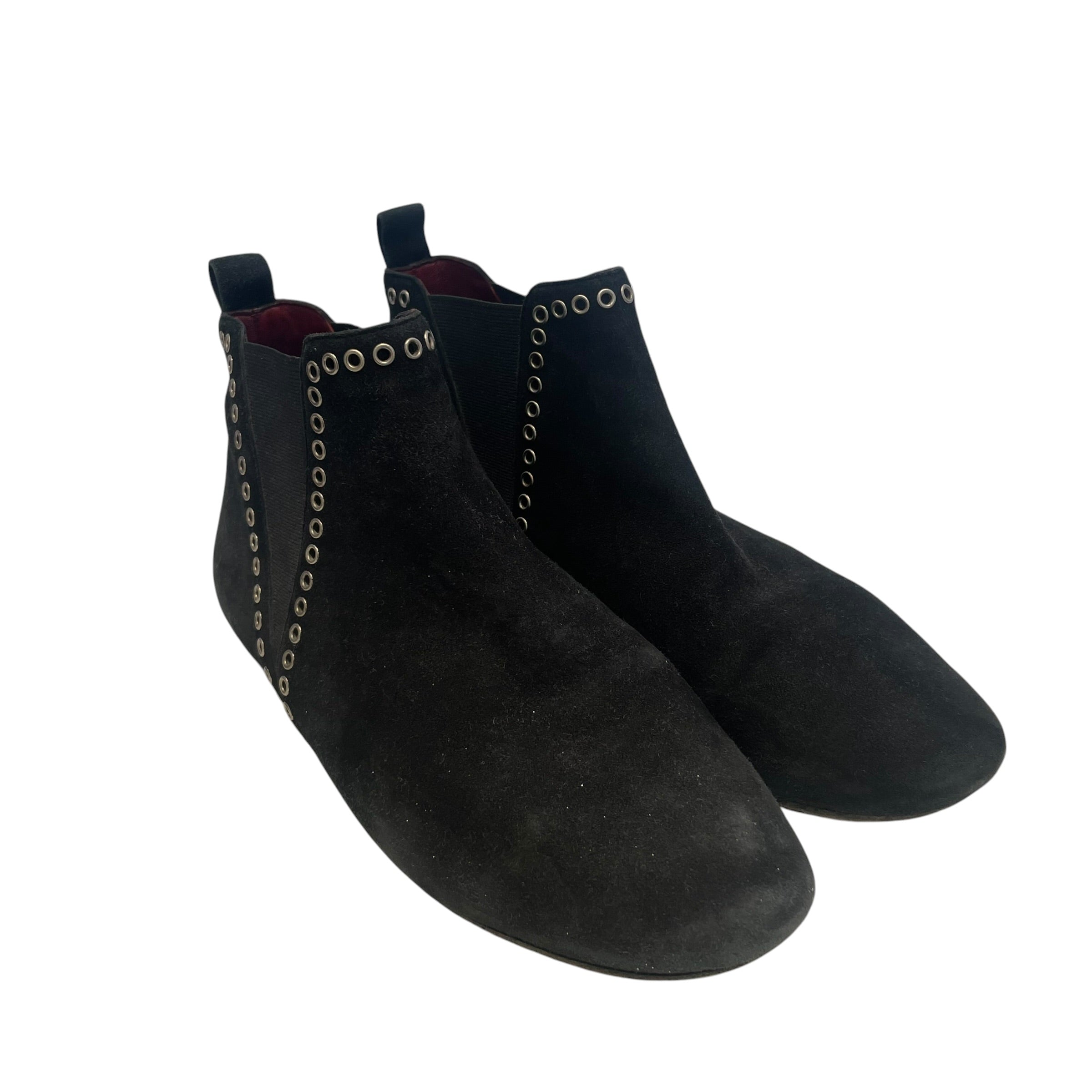 ISABEL MARANT/Heels/EU 38/NVY/CLOTH/WOOL/LEATHER HEEL view 1