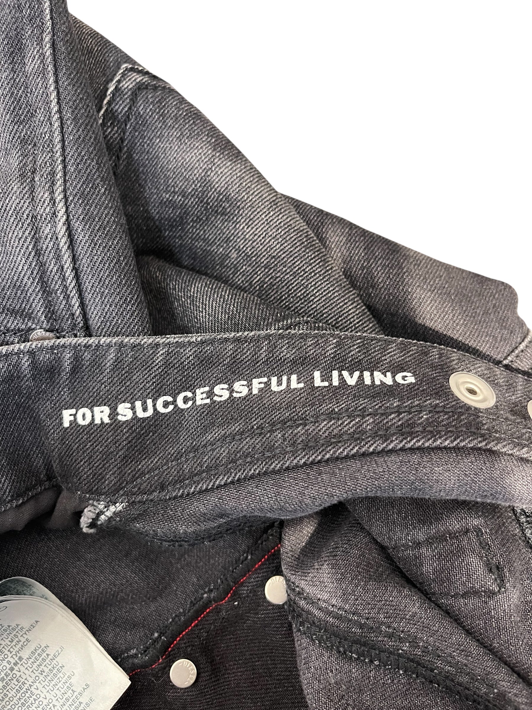 DIESEL/Straight Pants/34/Cotton/GRY/DARKWASH JEANS ADJUSTABLE BACK view 8