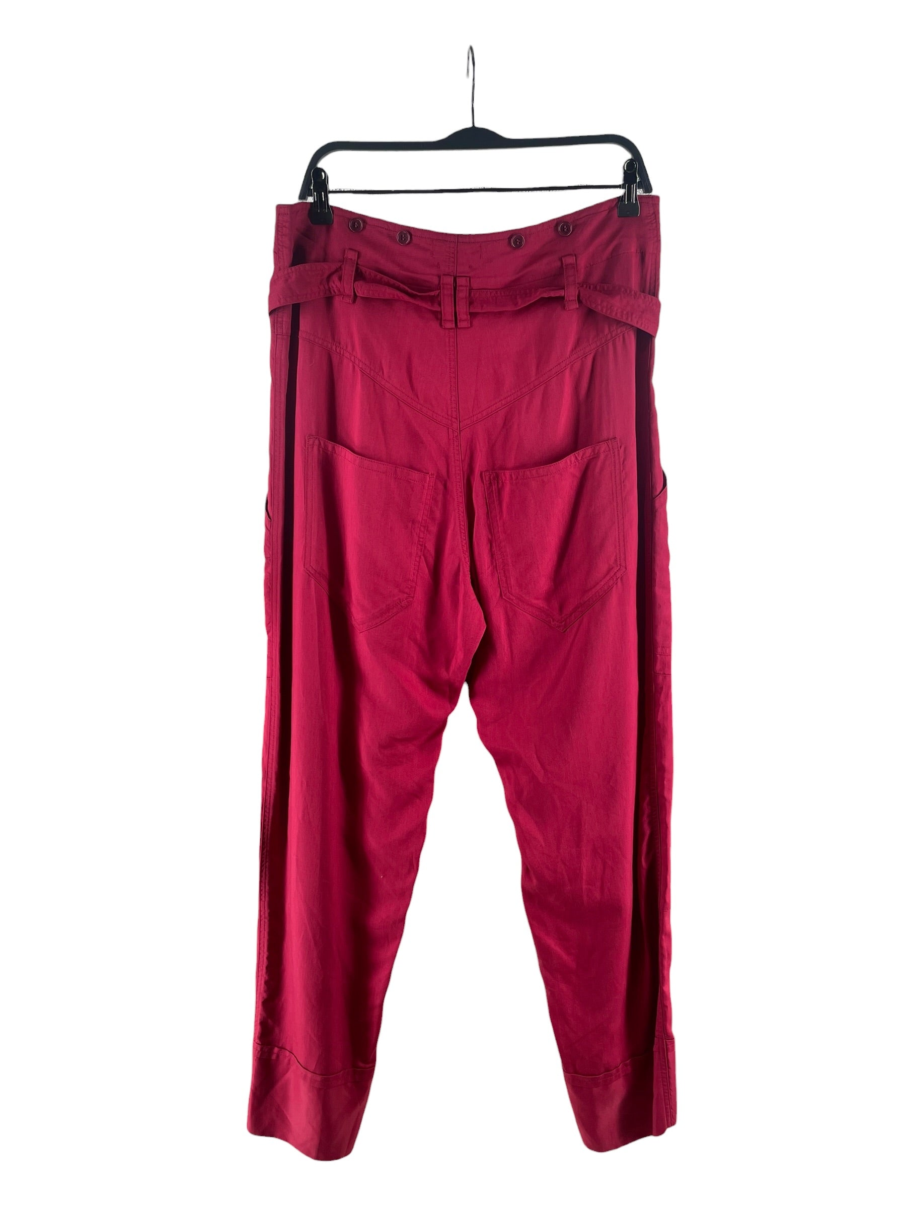ISABEL MARANT ETOILE/Bottoms/36/Cotton/PNK/Button Fly/SINEBA RAPBERRY PANT view 2