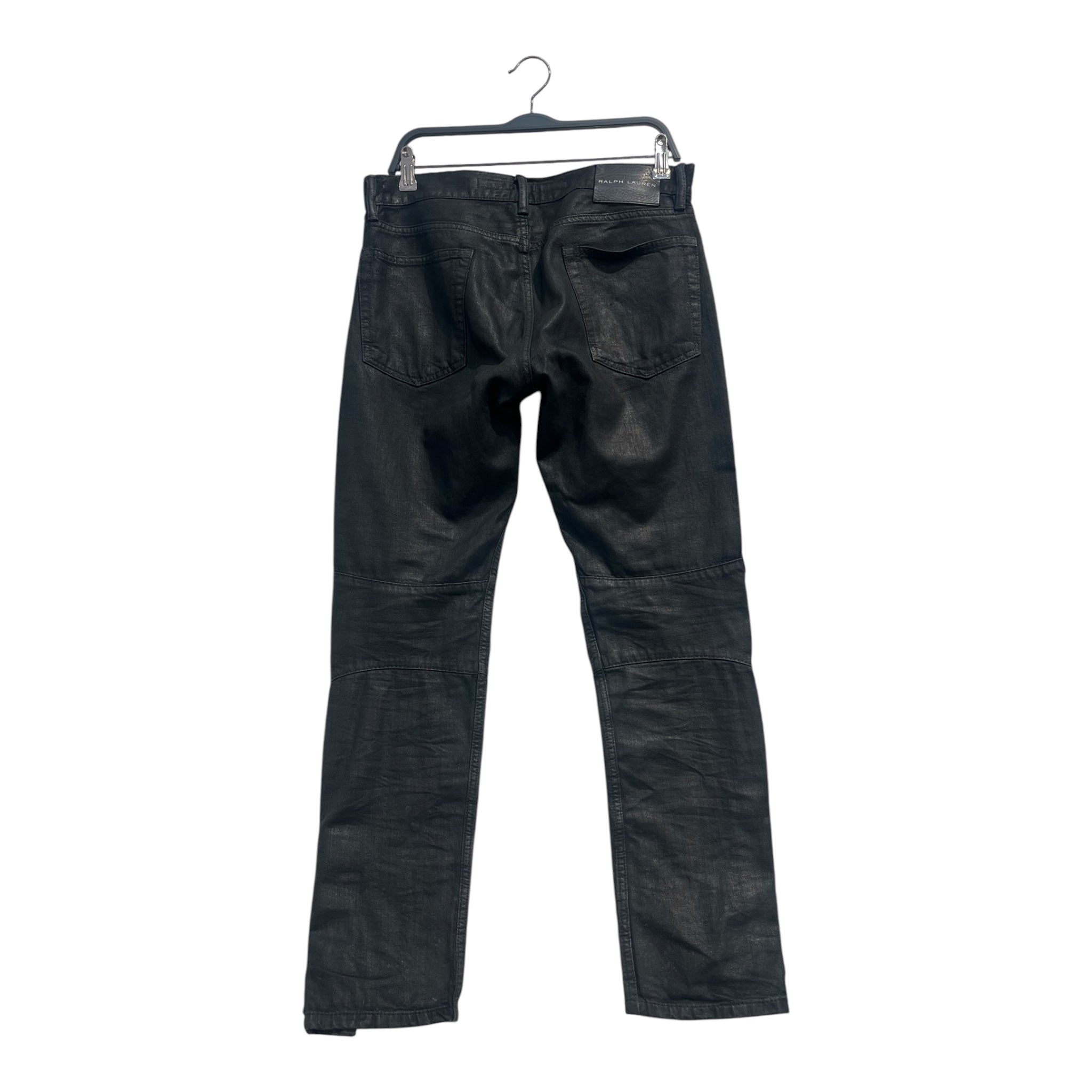POLO RALPH LAUREN/Cargo Pants/31/Cotton/BLK/waxed denim view 2