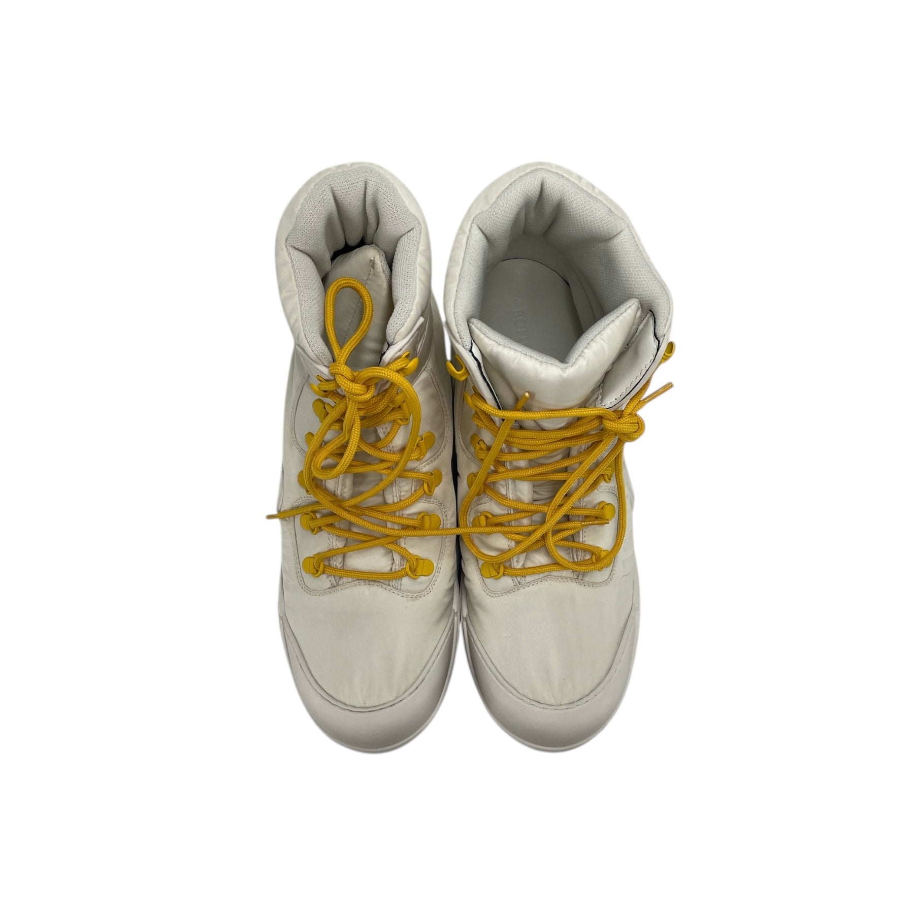BOTTEGA VENETA/Lace Up Boots/EU 42/WHT/PUDDLE BOOT BOMBER YLLW LACE view 3