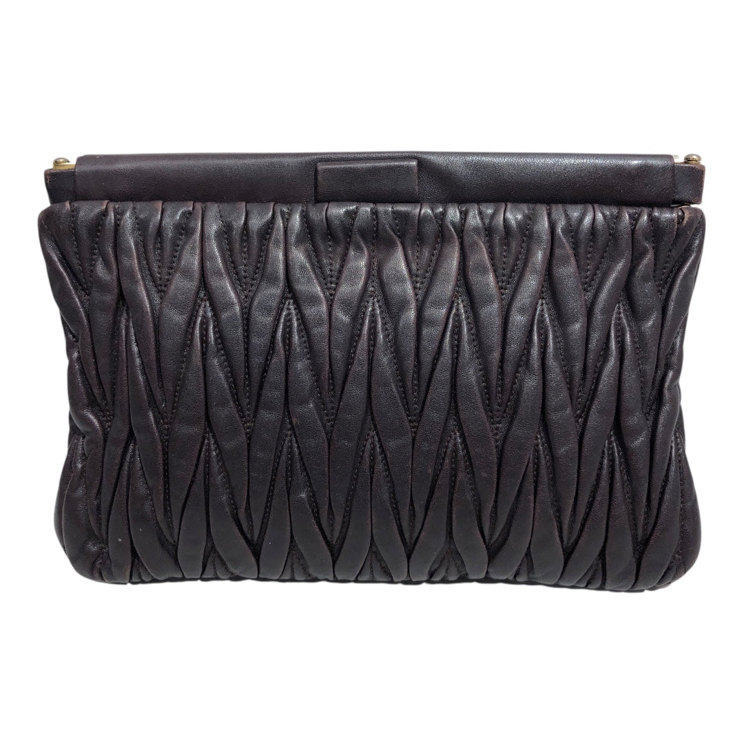 MIU MIU/Clutch Bag/PPL/gold hardware purple clutch view 2