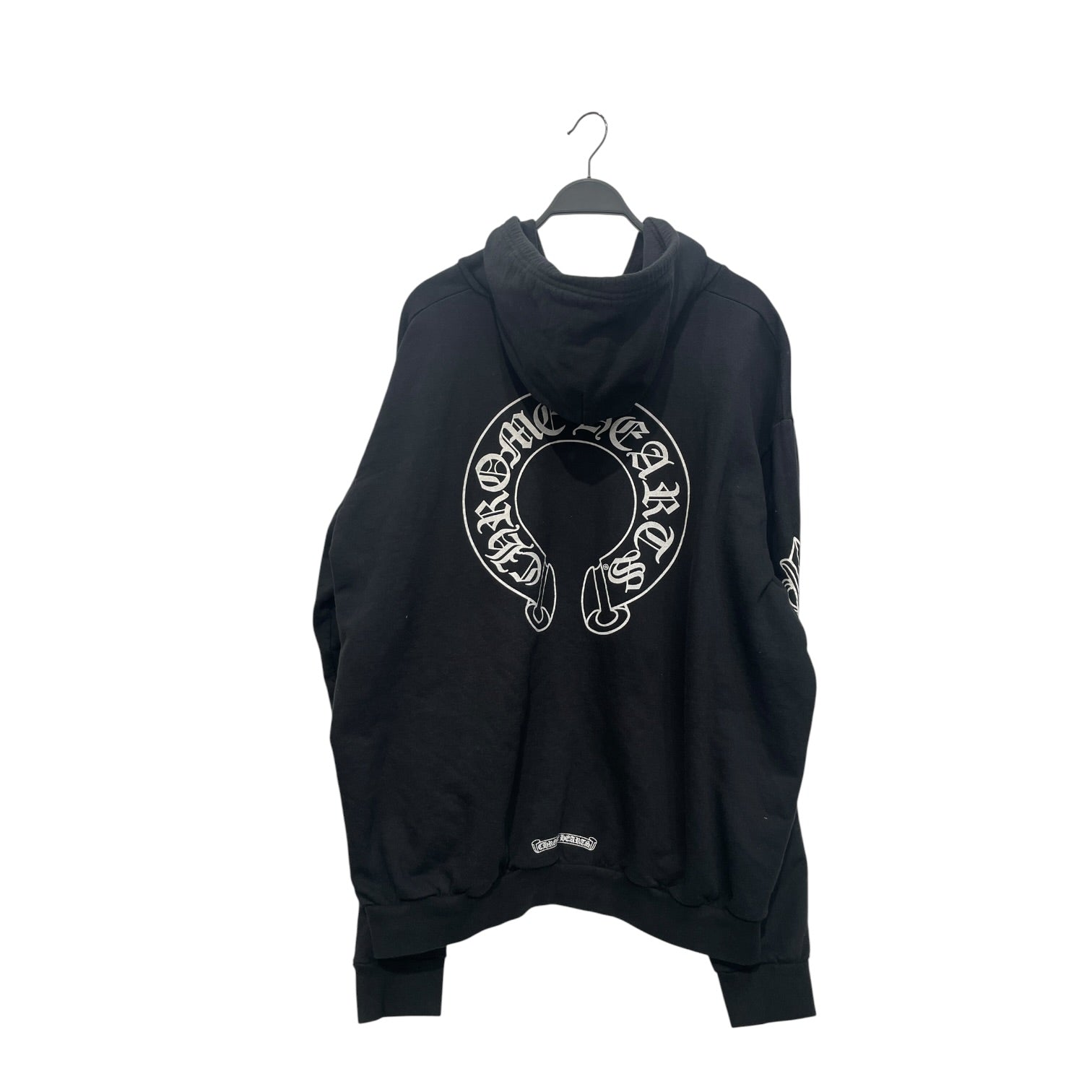 CHROME HEARTS/Zip Up Hoodie/XXL/Cotton/BLK/CLASSIC BLK WHT GRAPHIC LOGO C view 2