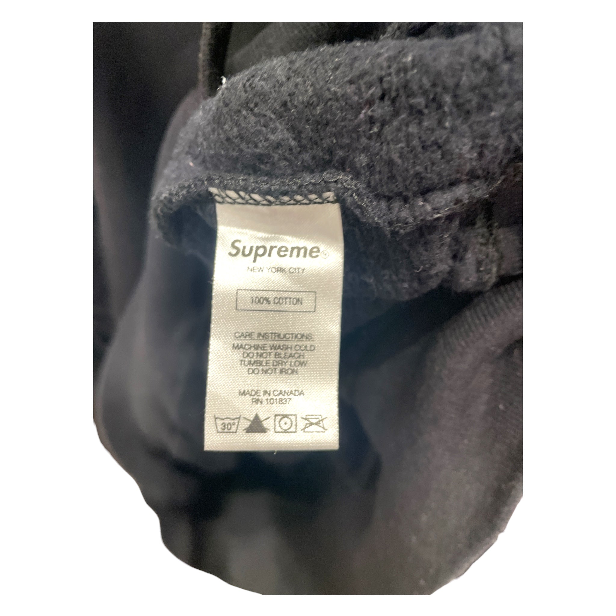 Supreme/Hoodie/M/Cotton/BLK/spitfire view 4