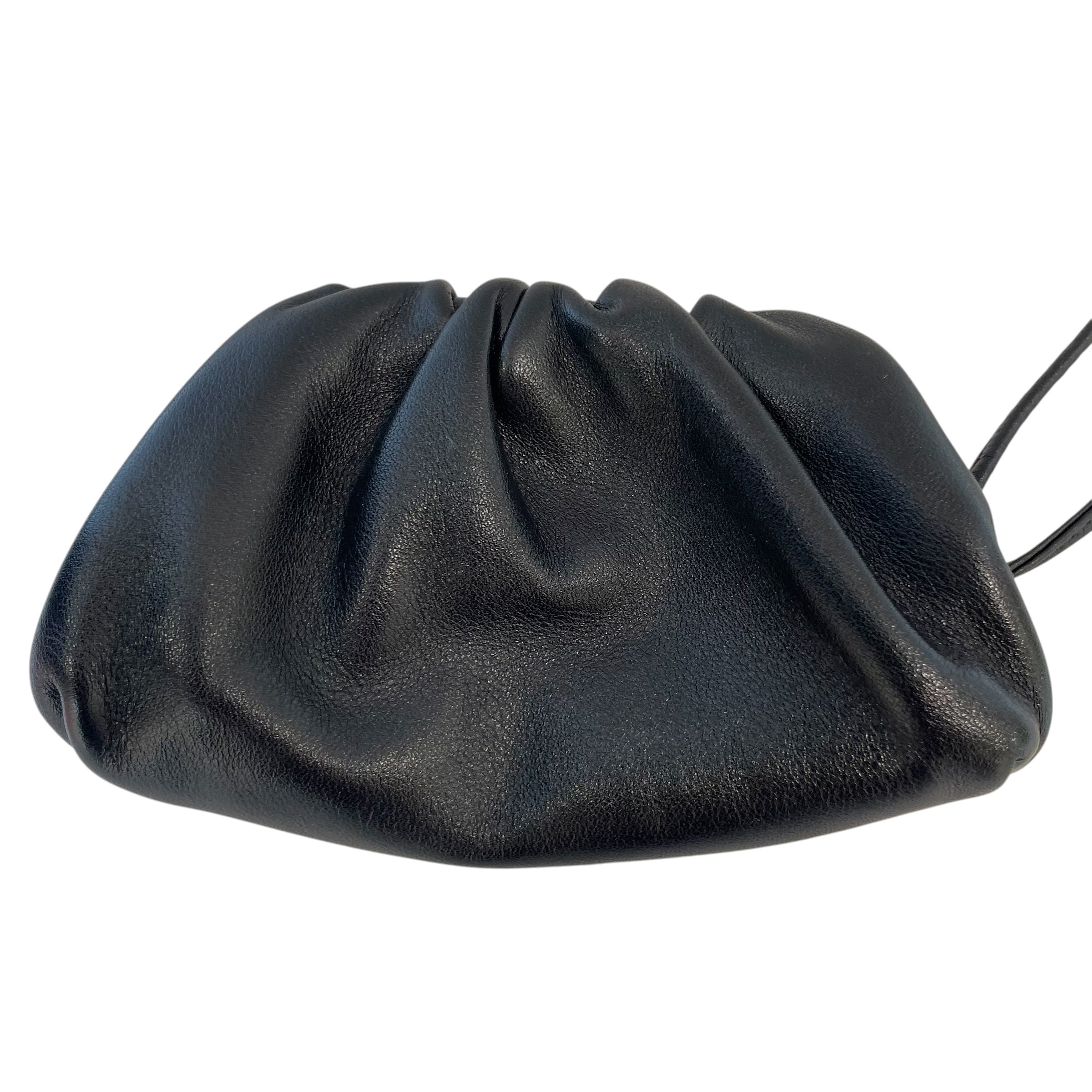 BOTTEGA VENETA/Pouch/Leather/BLK/WRIST STRAP view 2