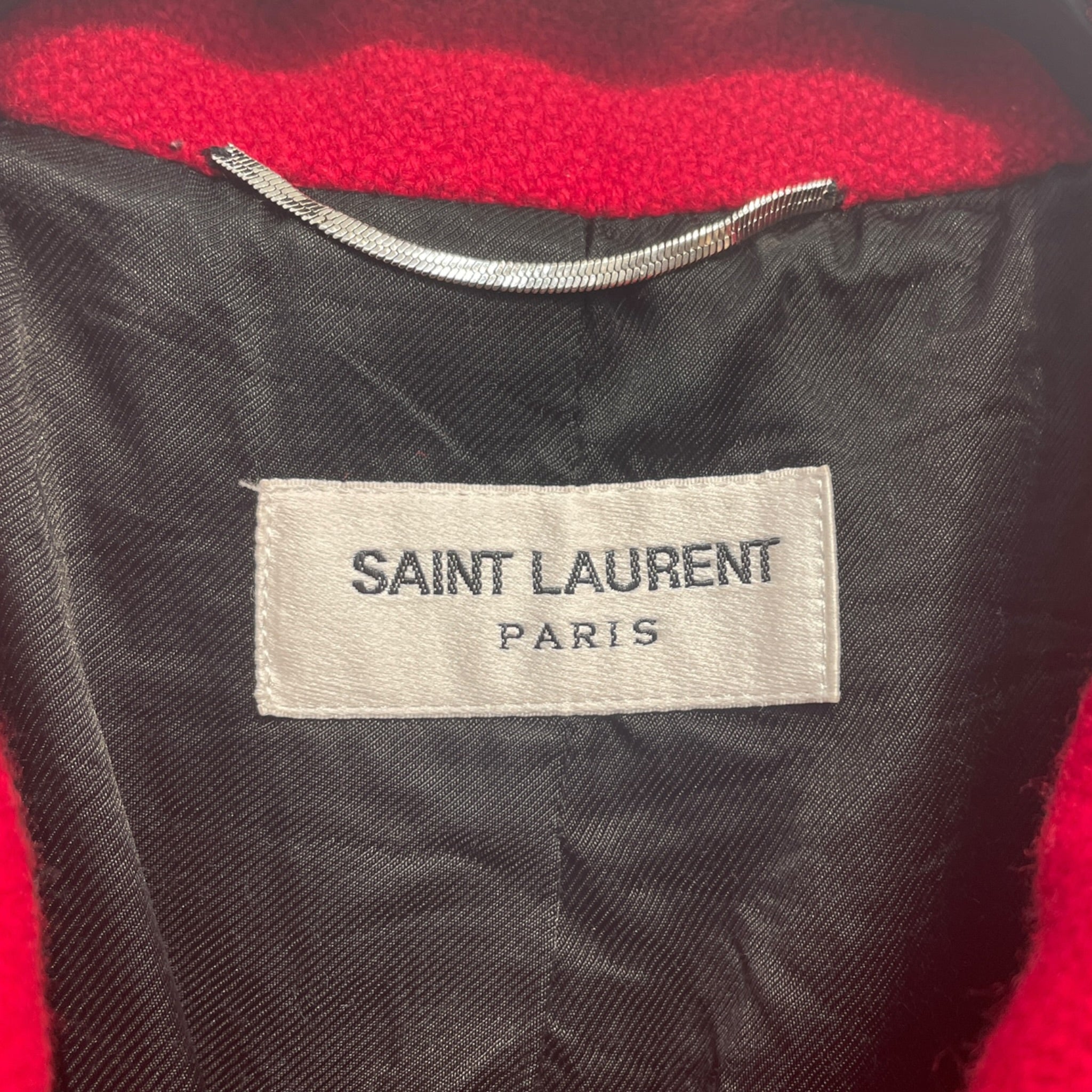 SAINT LAURENT/Jacket/46/RED/Animal Pattern/ view 3