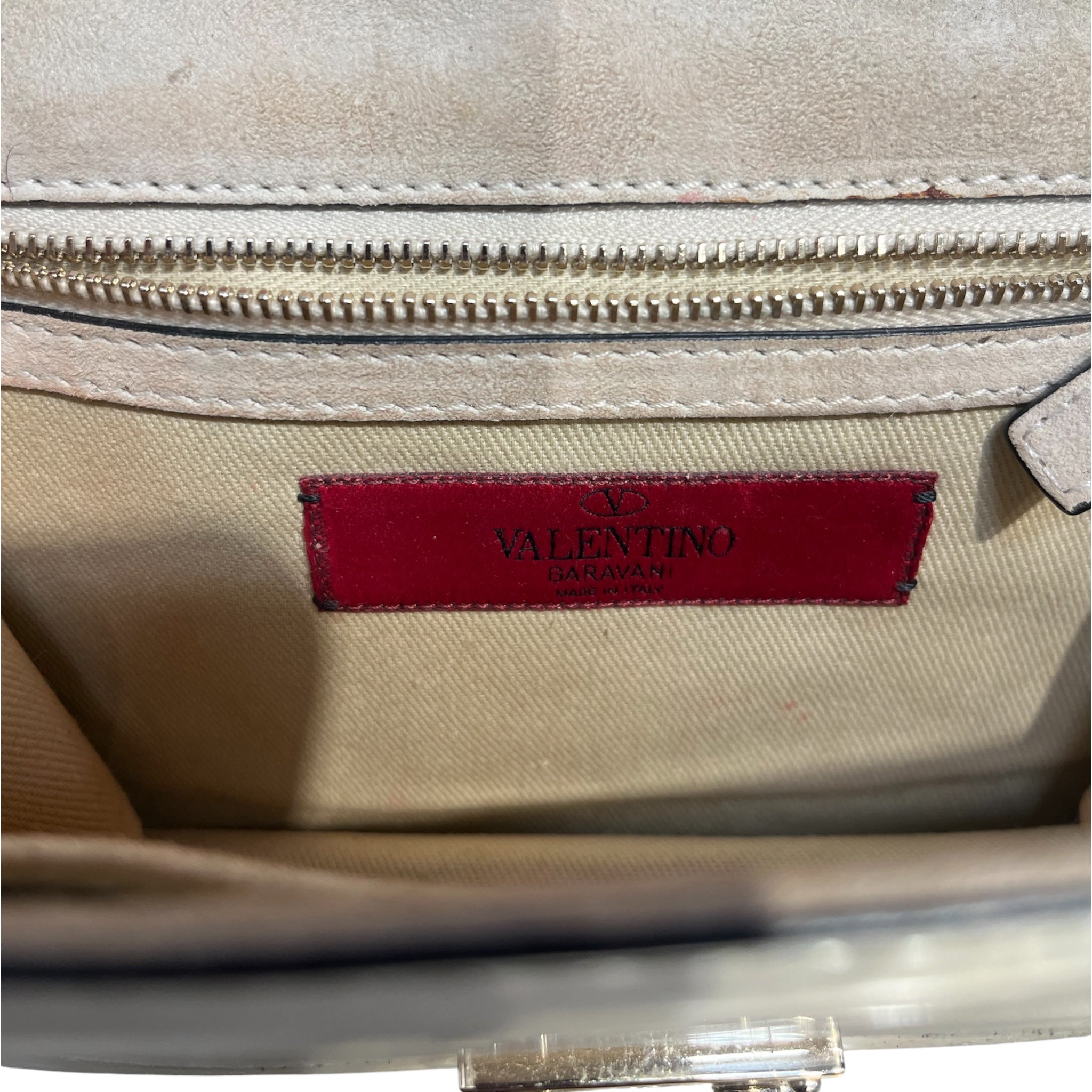 VALENTINO GARAVANI/Cross Body Bag/Leather/IVR/TOP FLAP/ STUDDING view 4