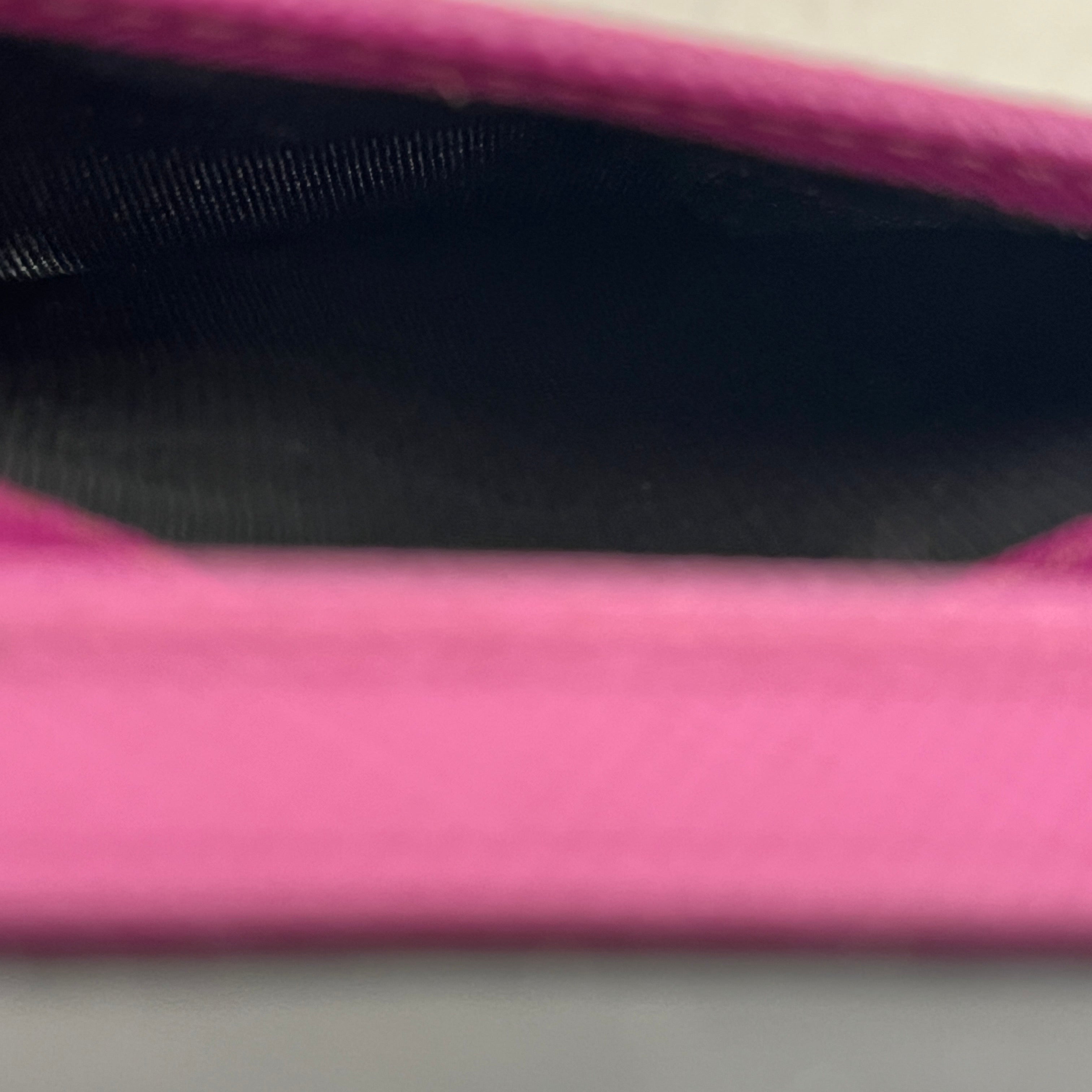 PRADA/Bifold Wallet/Nylon/PPL/CARD HOLDER stain view 5