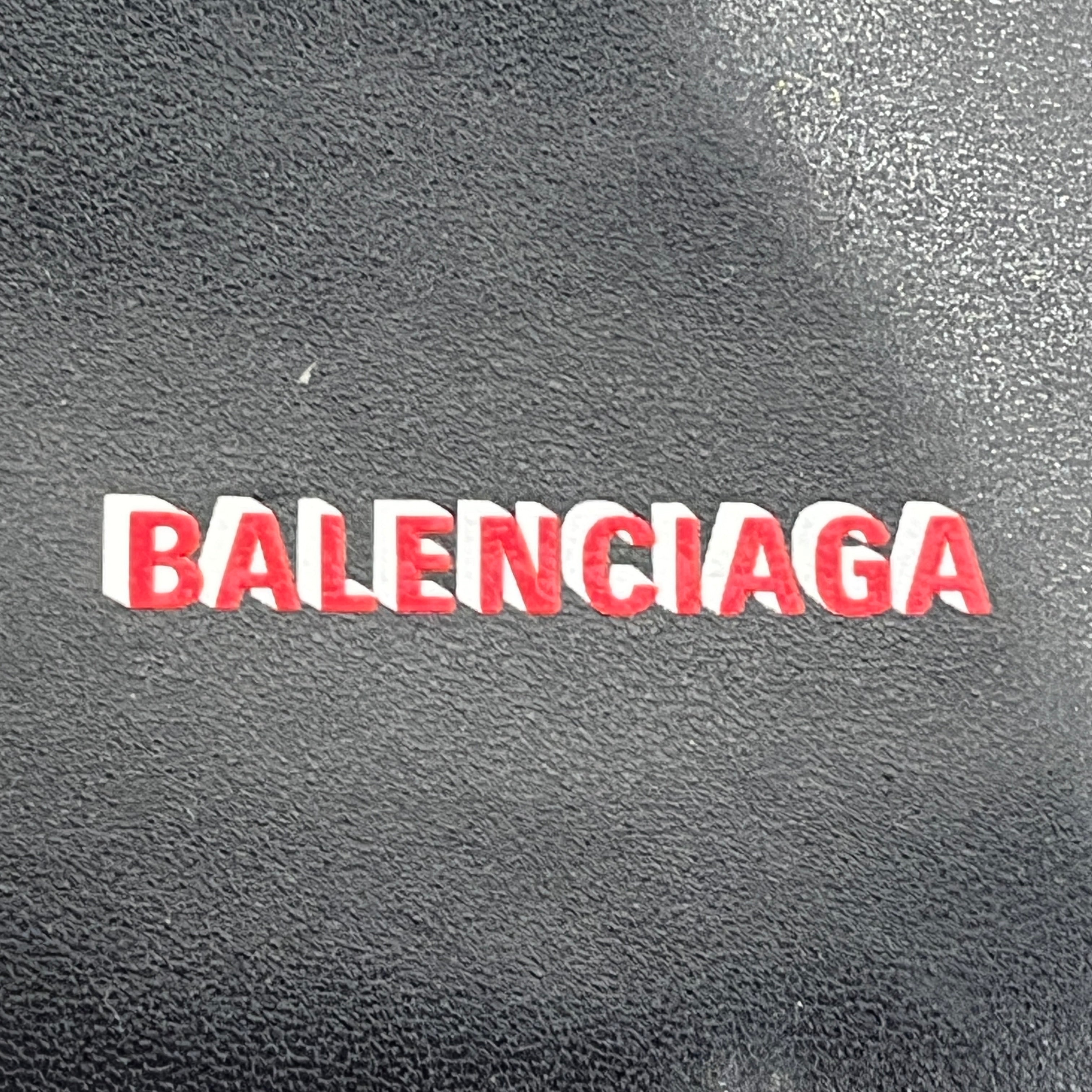 BALENCIAGA/Coin Wallet/Leather/BLK/RED/WHT LOGO COIN/CARD CASE view 3