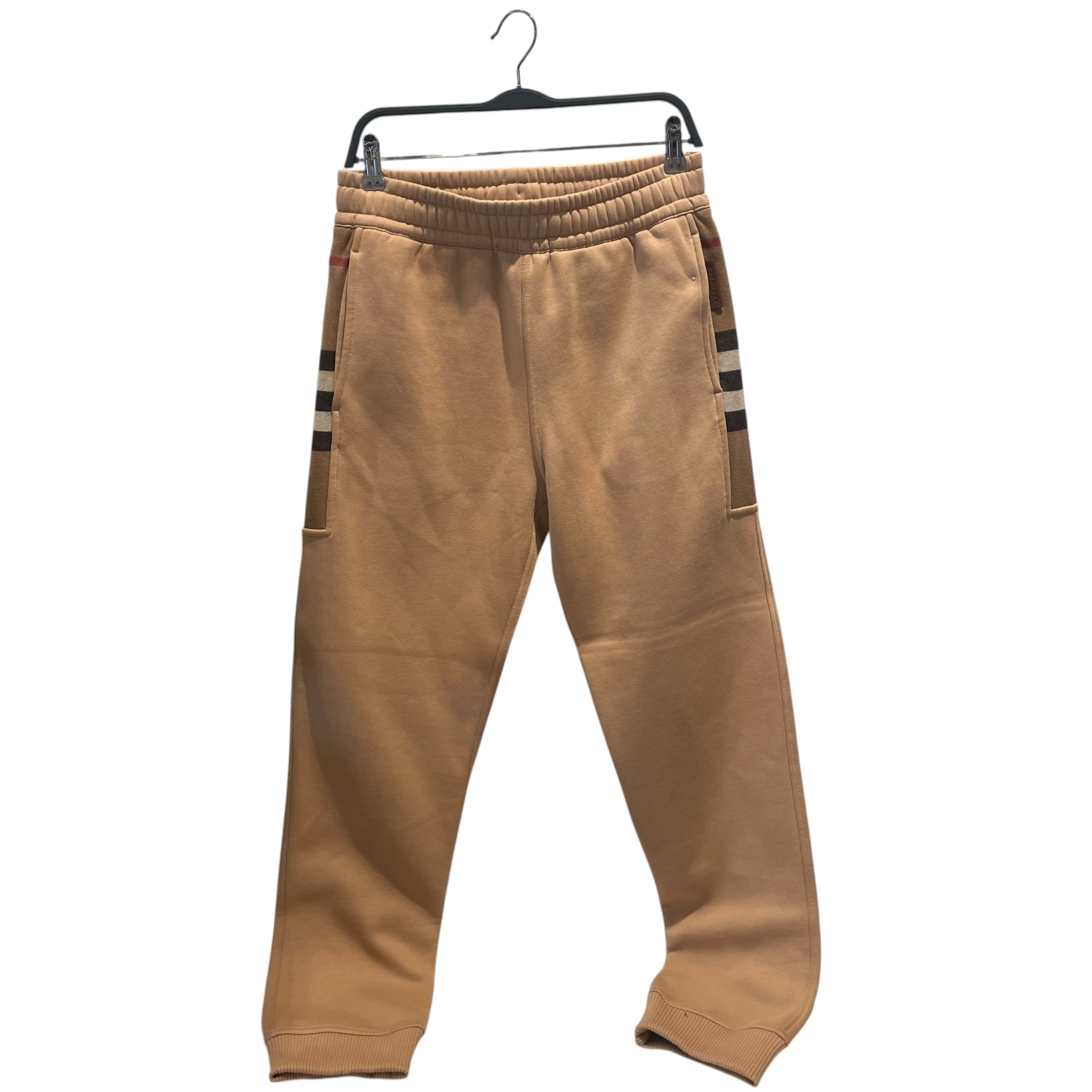 BURBERRY/Pants/M/Cotton/BEG/Check panel jogging pants view 1