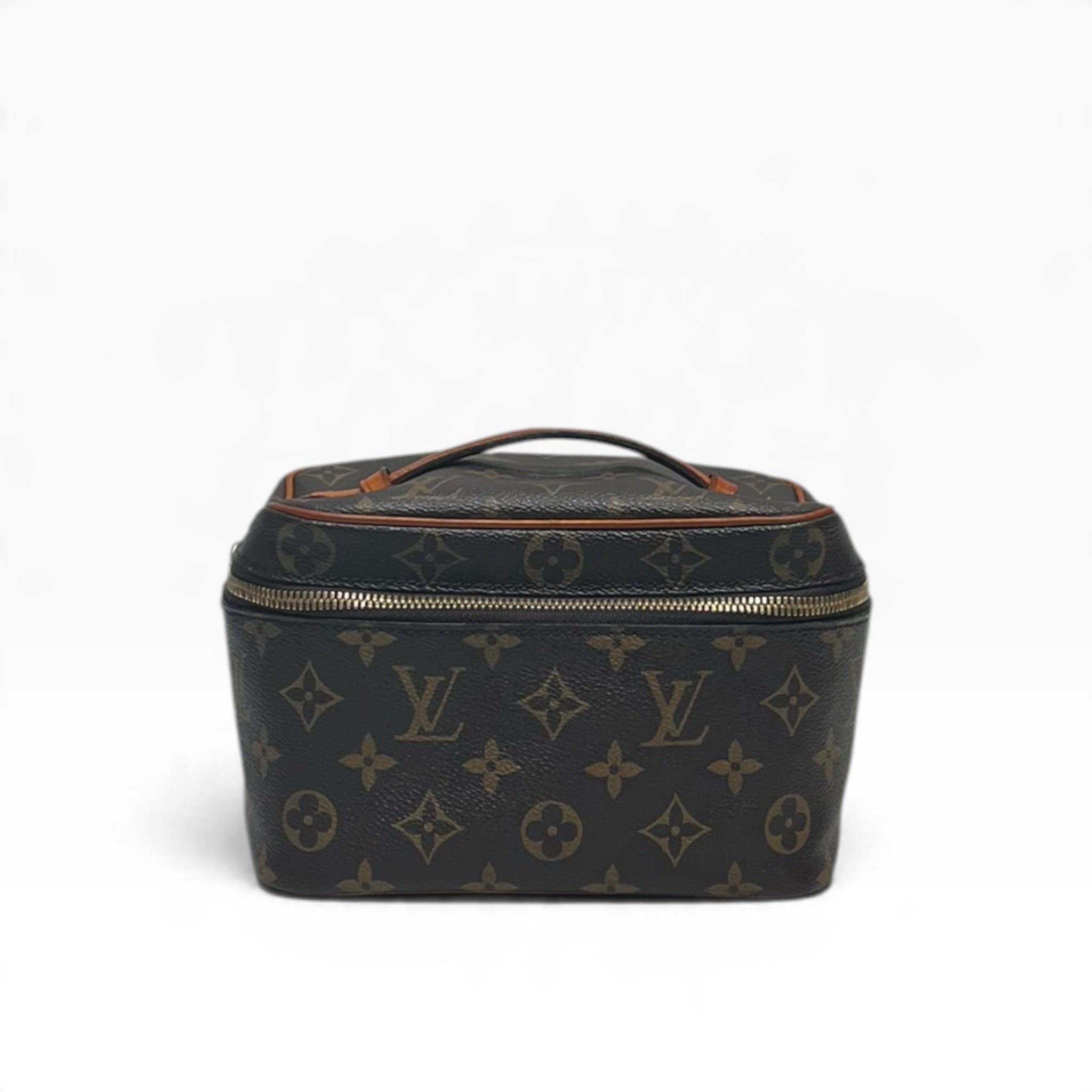 LOUIS VUITTON/Hand Bag/Monogram/Leather/BRW/Nice Nano BB view 1