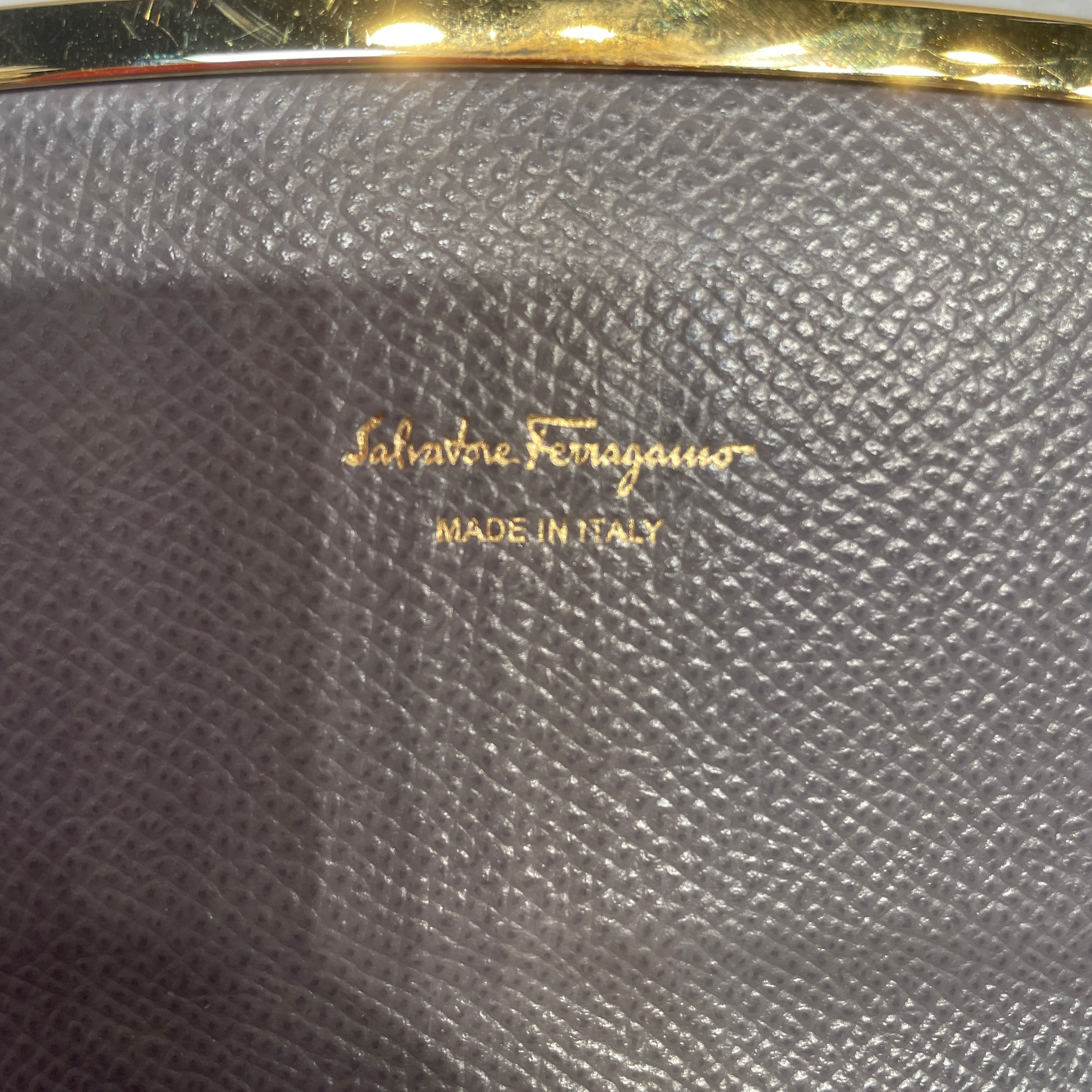 Salvatore Ferragamo/Long Wallet/Leather/SLV/L's/gancini gold hardwear view 5
