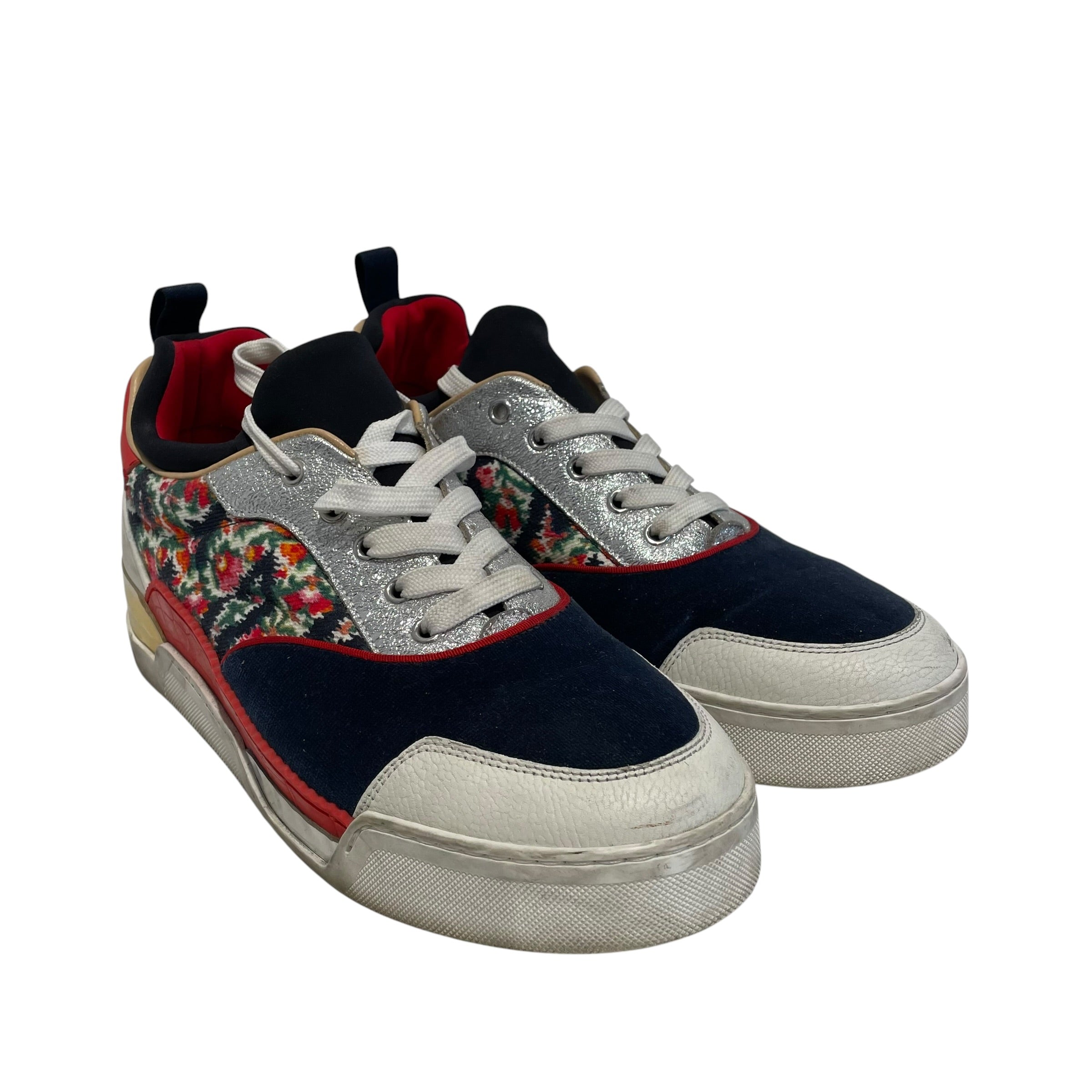 Christian Louboutin/Low-Sneakers/US 10/Cotton/MLT/ view 1