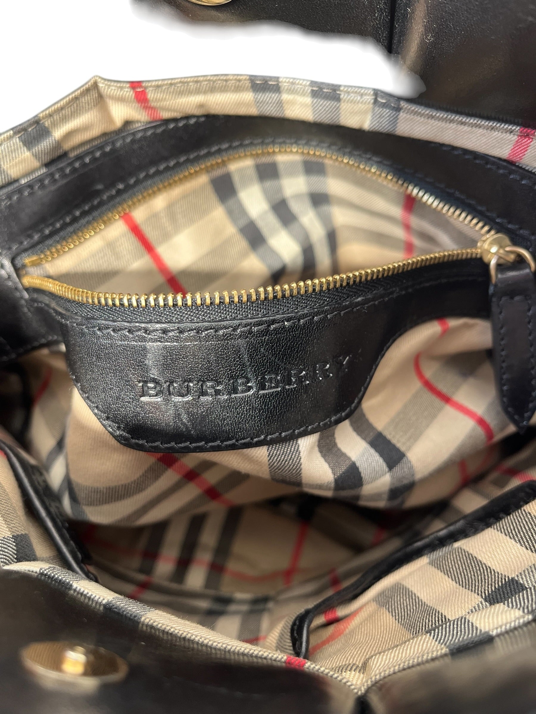 BURBERRY/Bag/Leather/BLK/Bridle Whipstitch view 9
