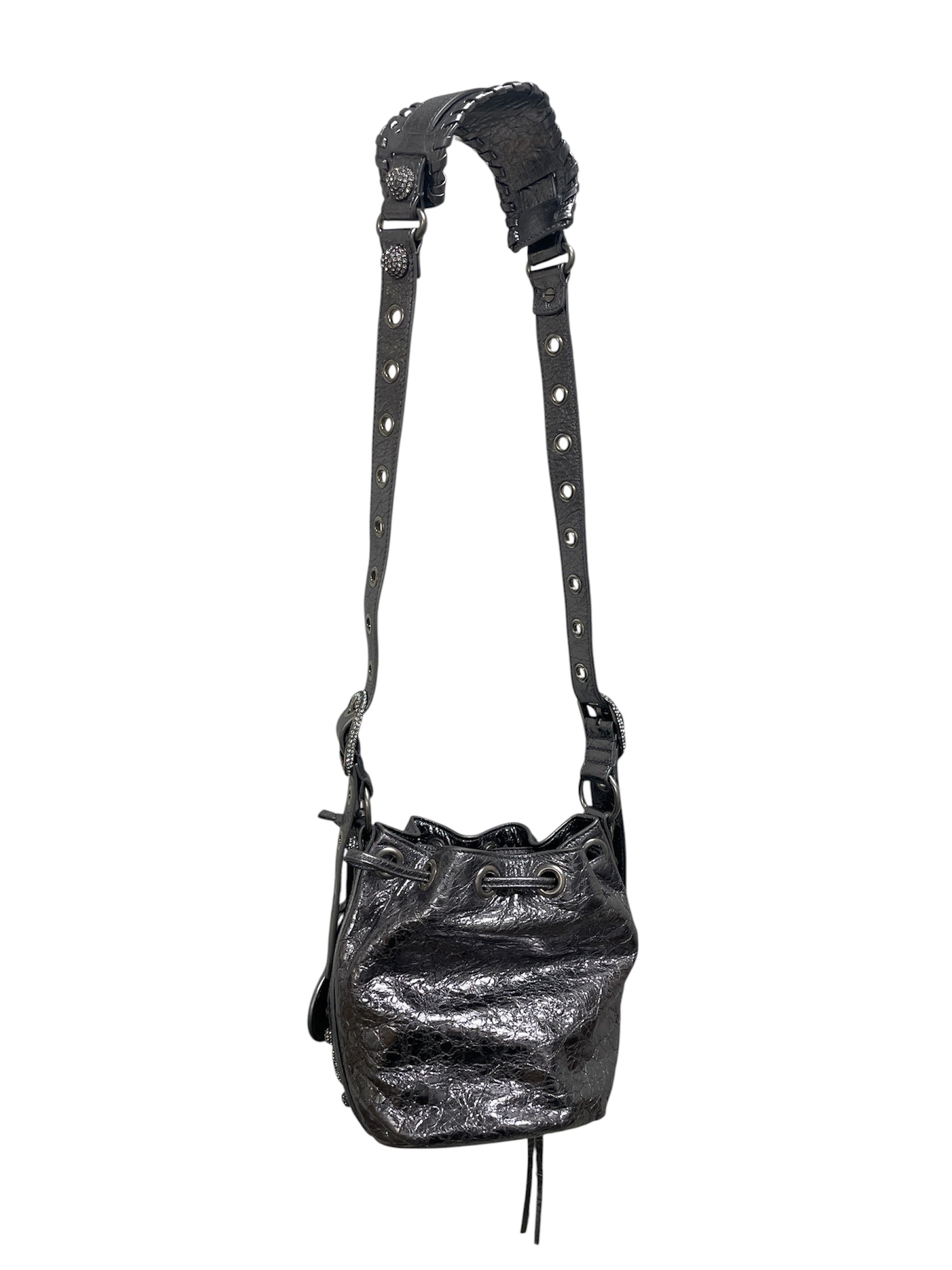 BALENCIAGA/Hand Bag/Leather/SLV/GMCYKVR/SILVER CITY BAG view 2