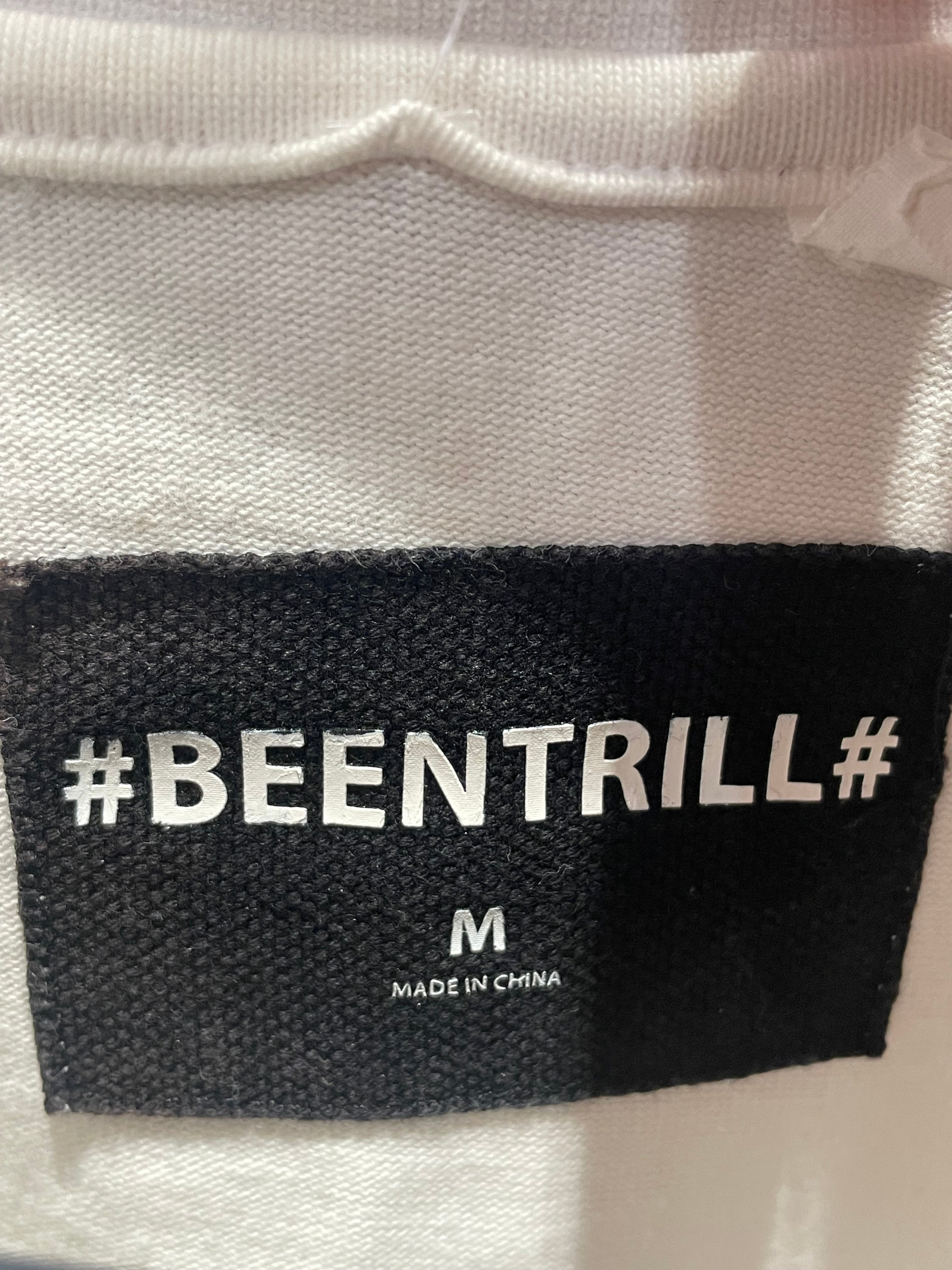 BEEN TRILL/LS T-Shirt/M/Cotton/WHT/Stripe/ view 3