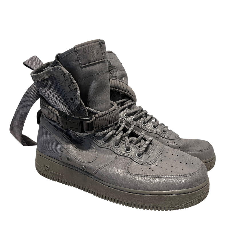 NIKE/Hi-Sneakers/US 9/Leather/SLV/Air force 1 dust grey
