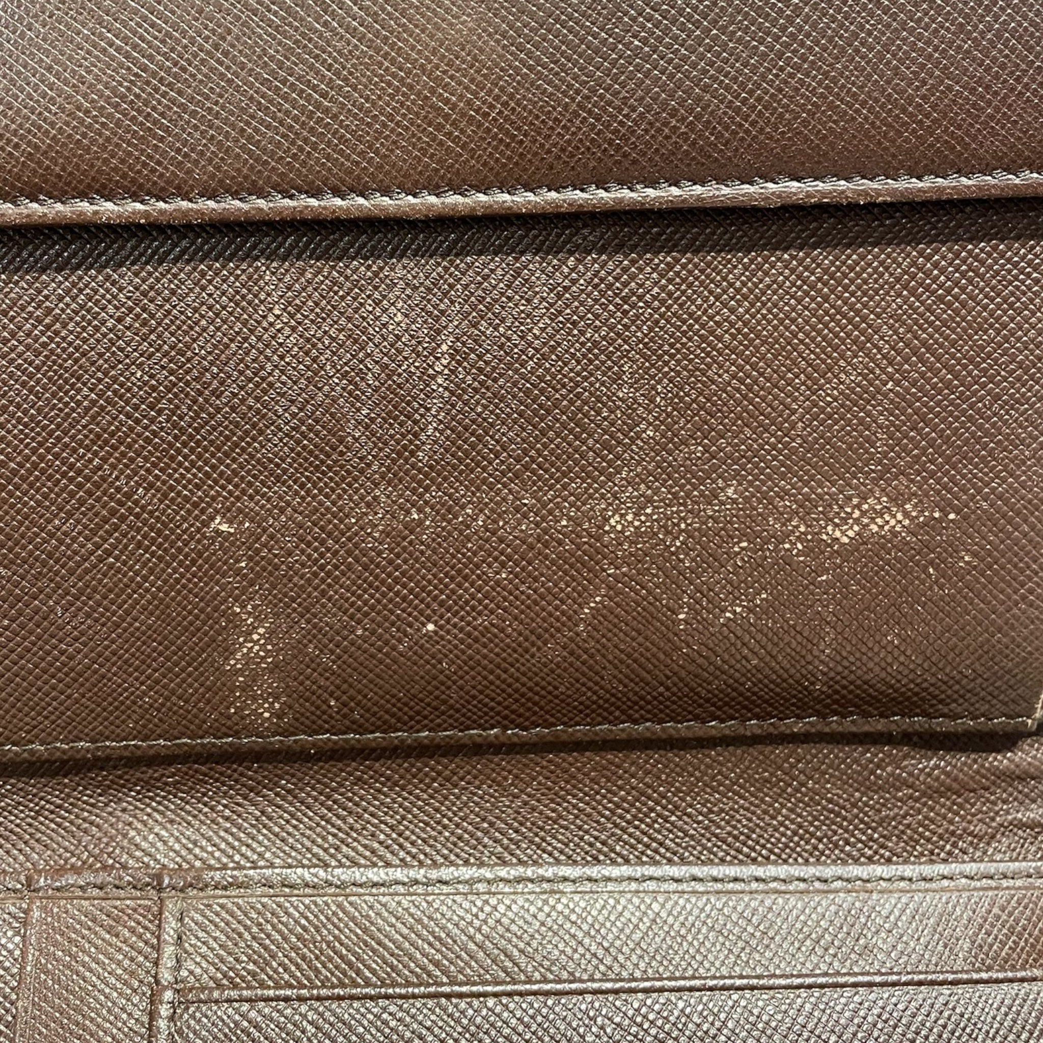 PRADA/Bifold Wallet/Cotton/GRN/olive tri view 6
