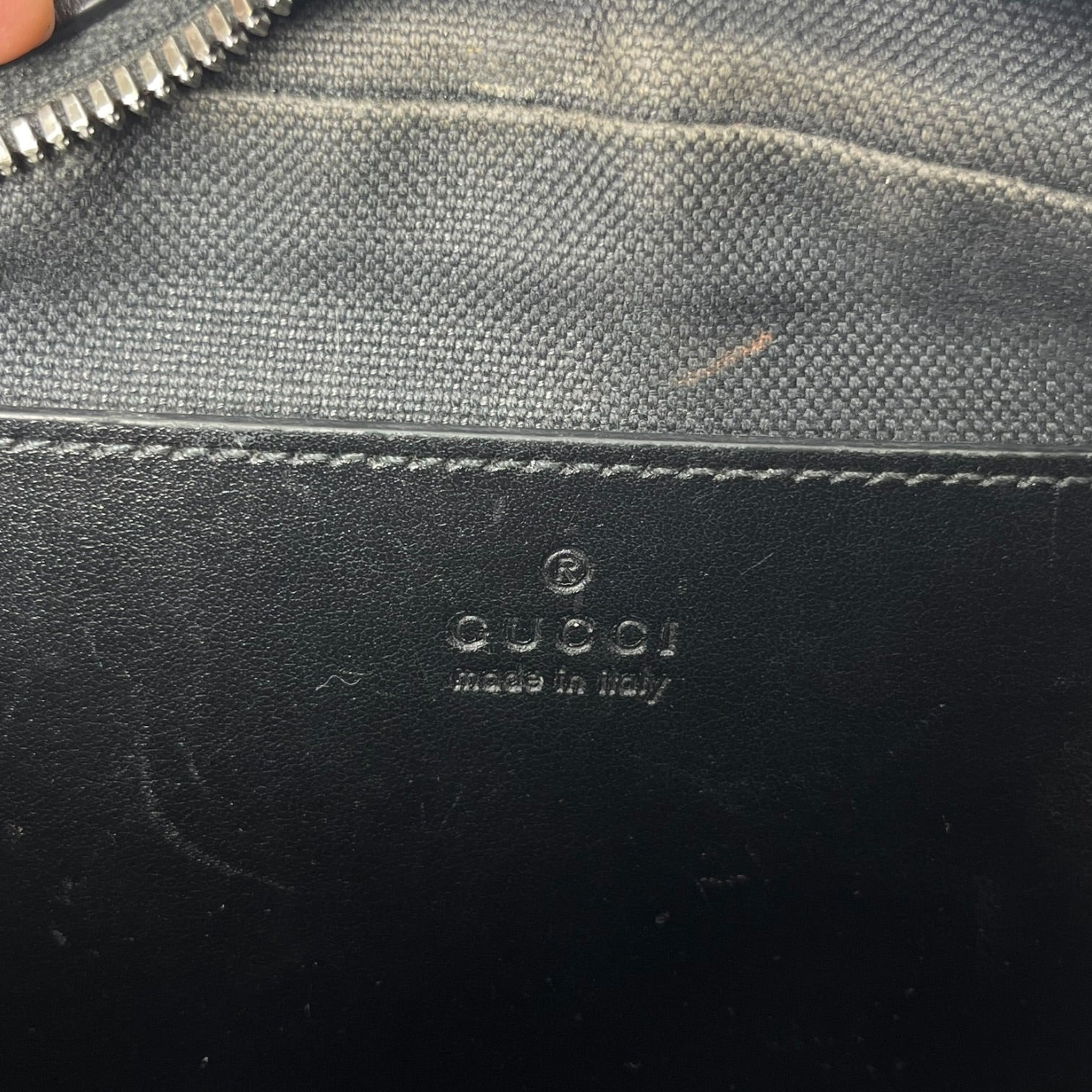 GUCCI/Cross Body Bag/Leather/BLK/marmont view 5