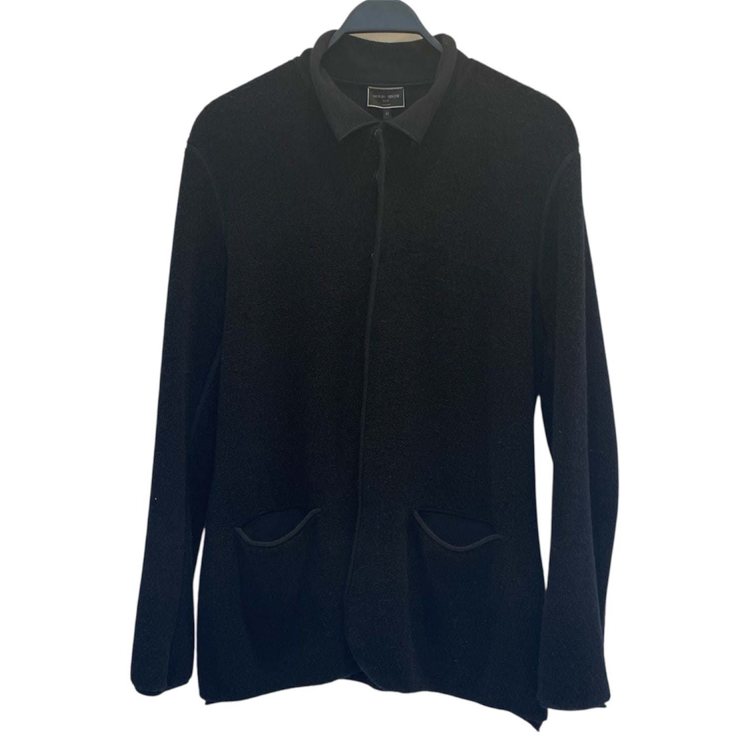 GIORGIO ARMANI/Fleece Jkt/41/Cashmere/NVY/Pullover/rn103723 view 1