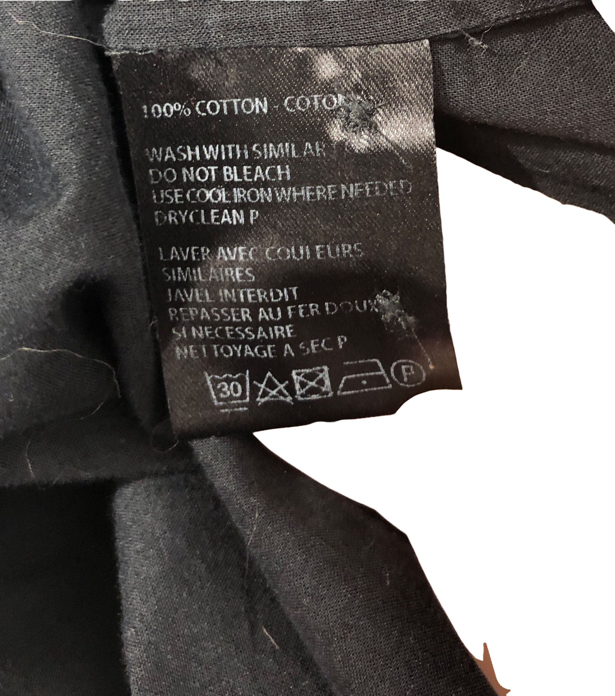 ANN DEMEULEMEESTER/LS Shirt/M/Cotton/BLK/long af button up view 4