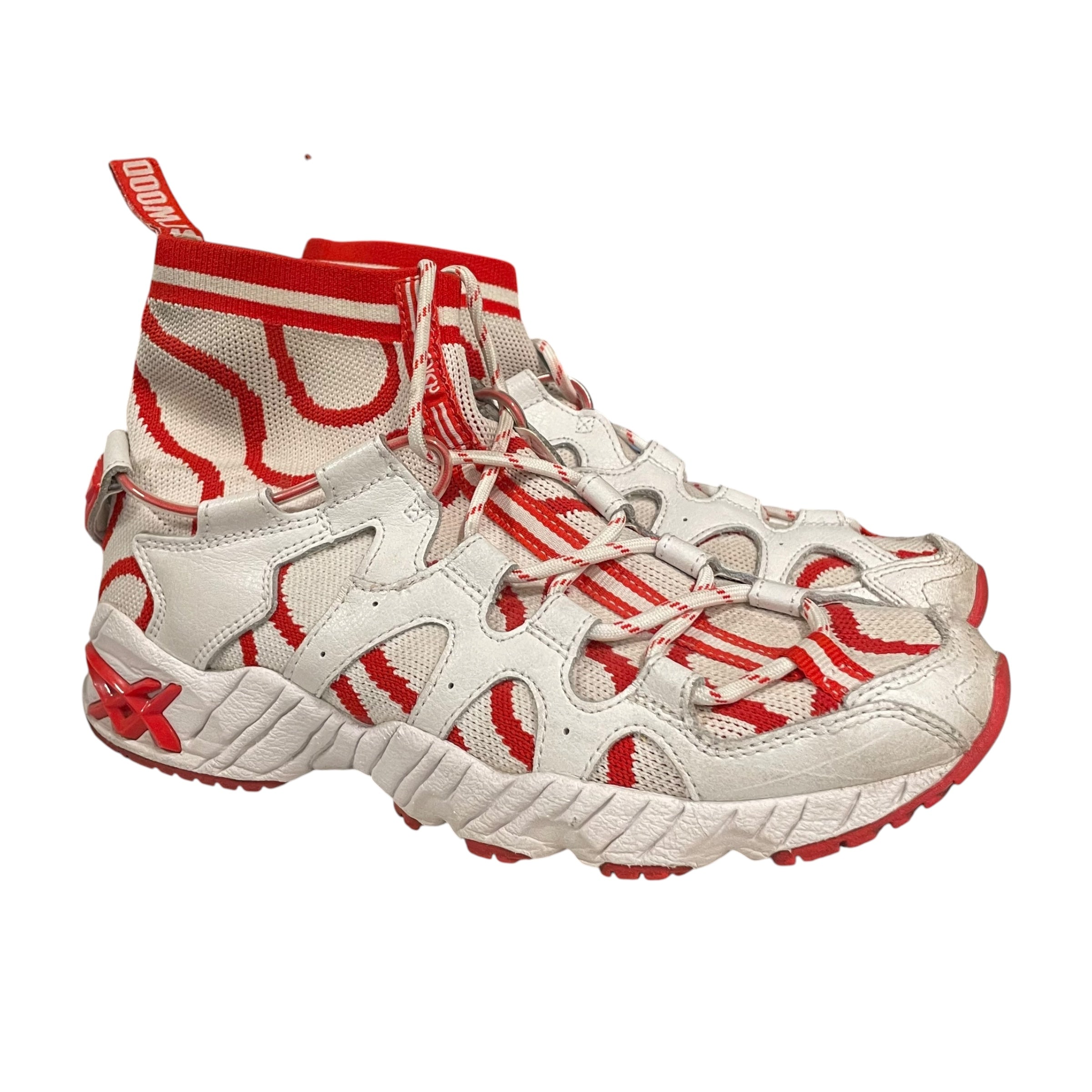 Vivienne Westwood/ASICS/Hi-Sneakers/US 7/Leather/WHT/SOCK HIGH TOP view 1