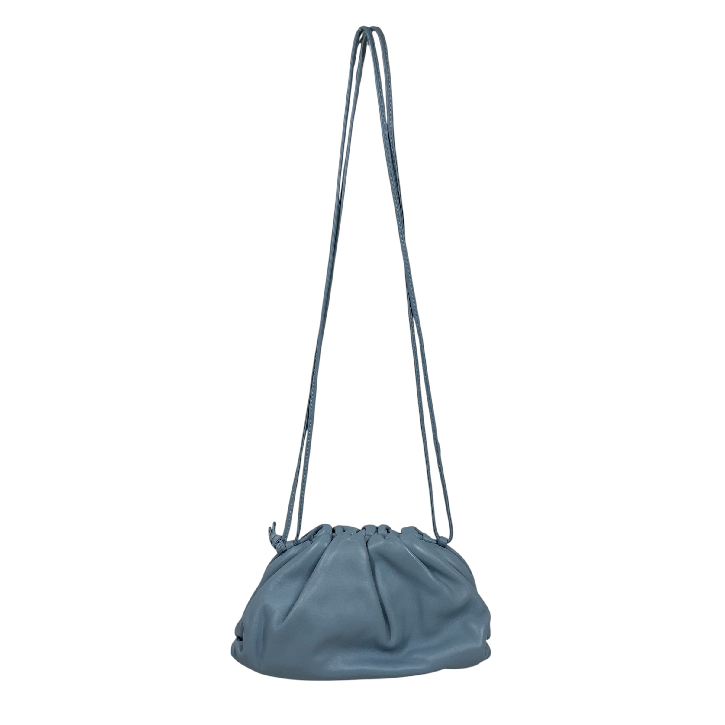 BOTTEGA VENETA/Pouch/Leather/BLU/Light Blue Mini Pouch Bag view 2