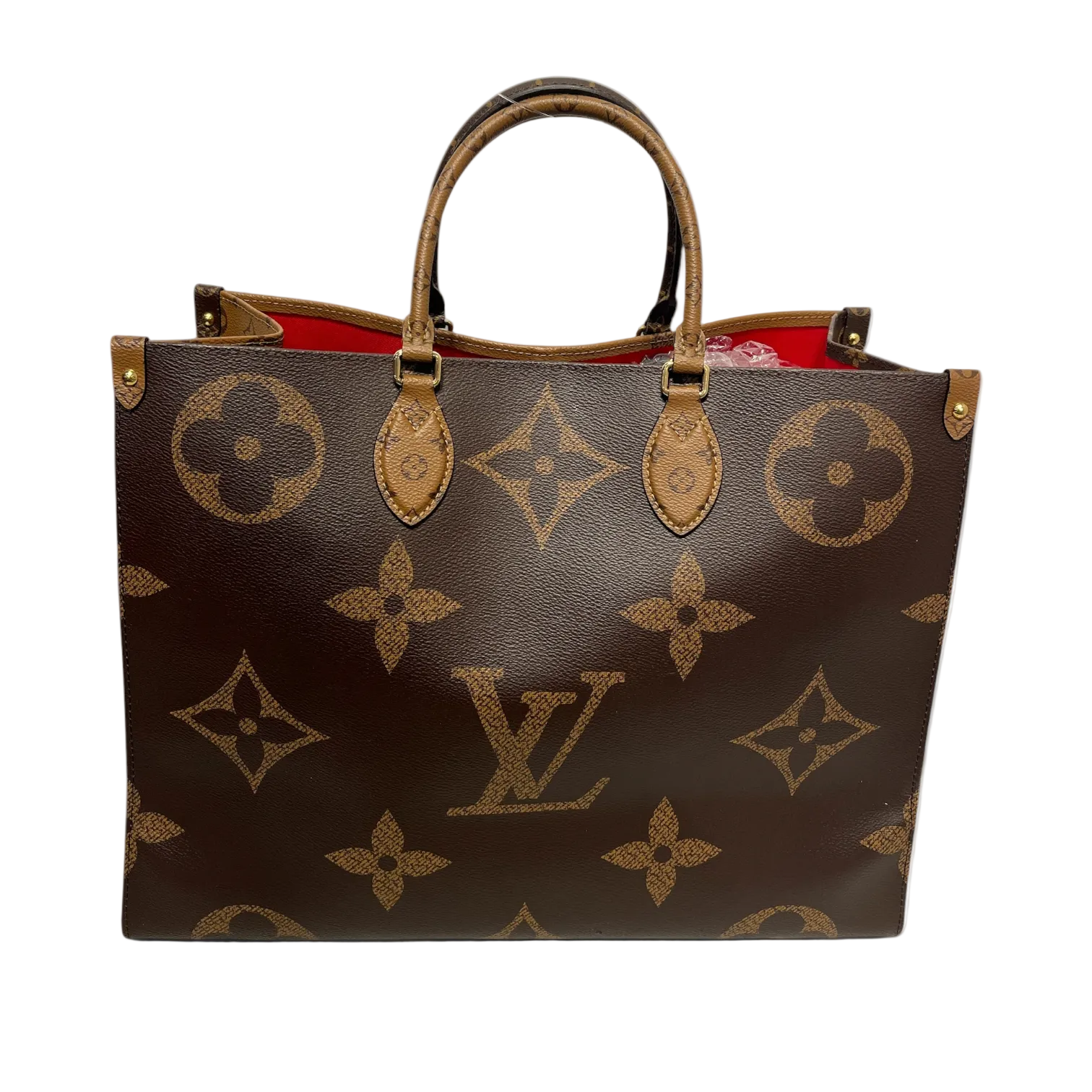 LOUIS VUITTON/Hand Bag/Monogram/Leather/CML/OnTheGo Tote view 1
