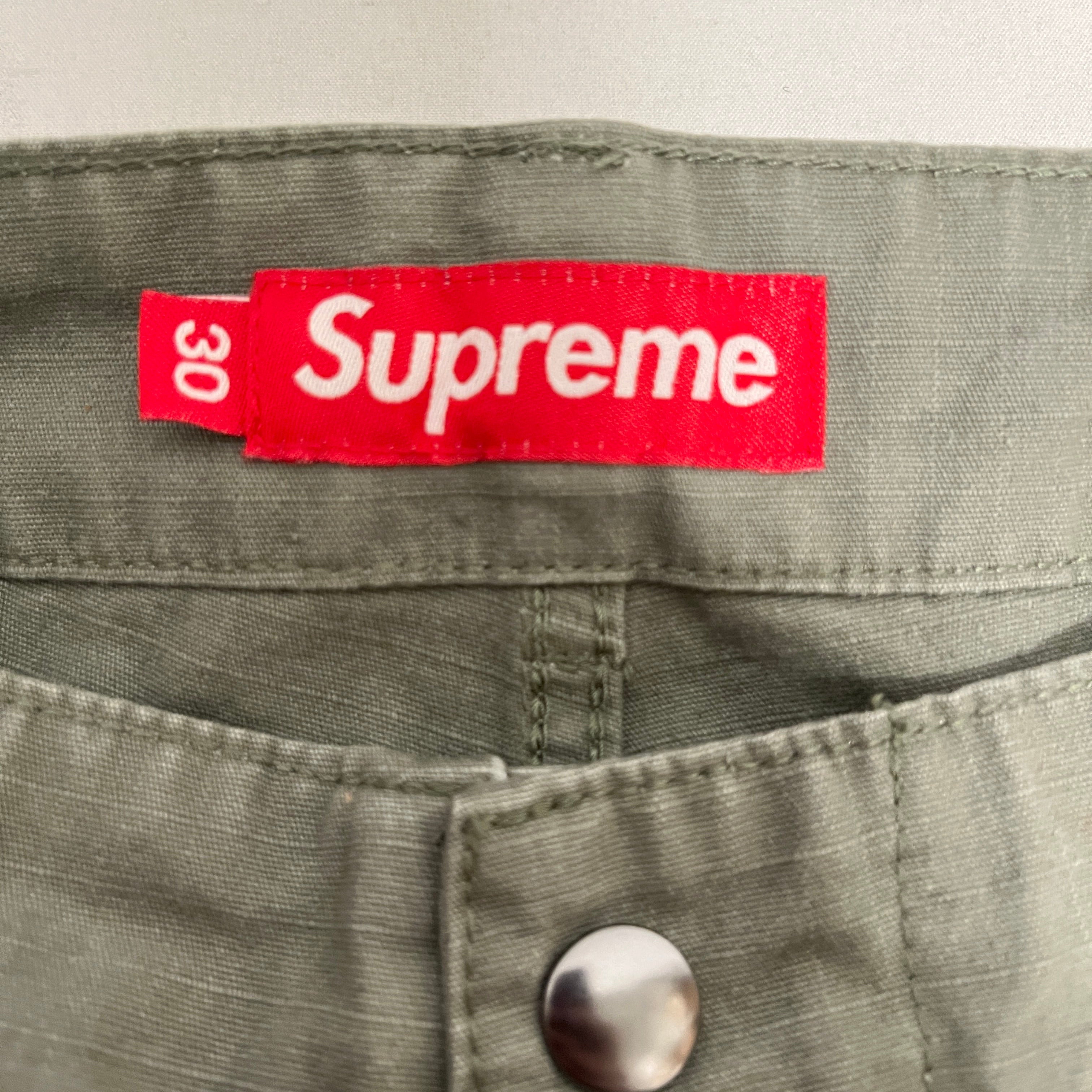 Supreme/Pants/30/Cotton/GRN/CARGO PANTS view 3