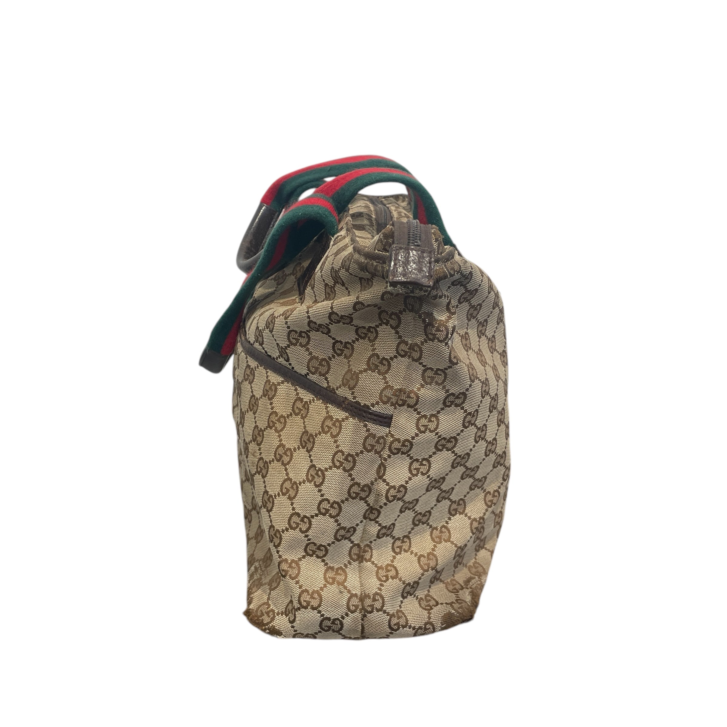 GUCCI/Hand Bag/Monogram/Cotton/BEG/HANDBAG view 3