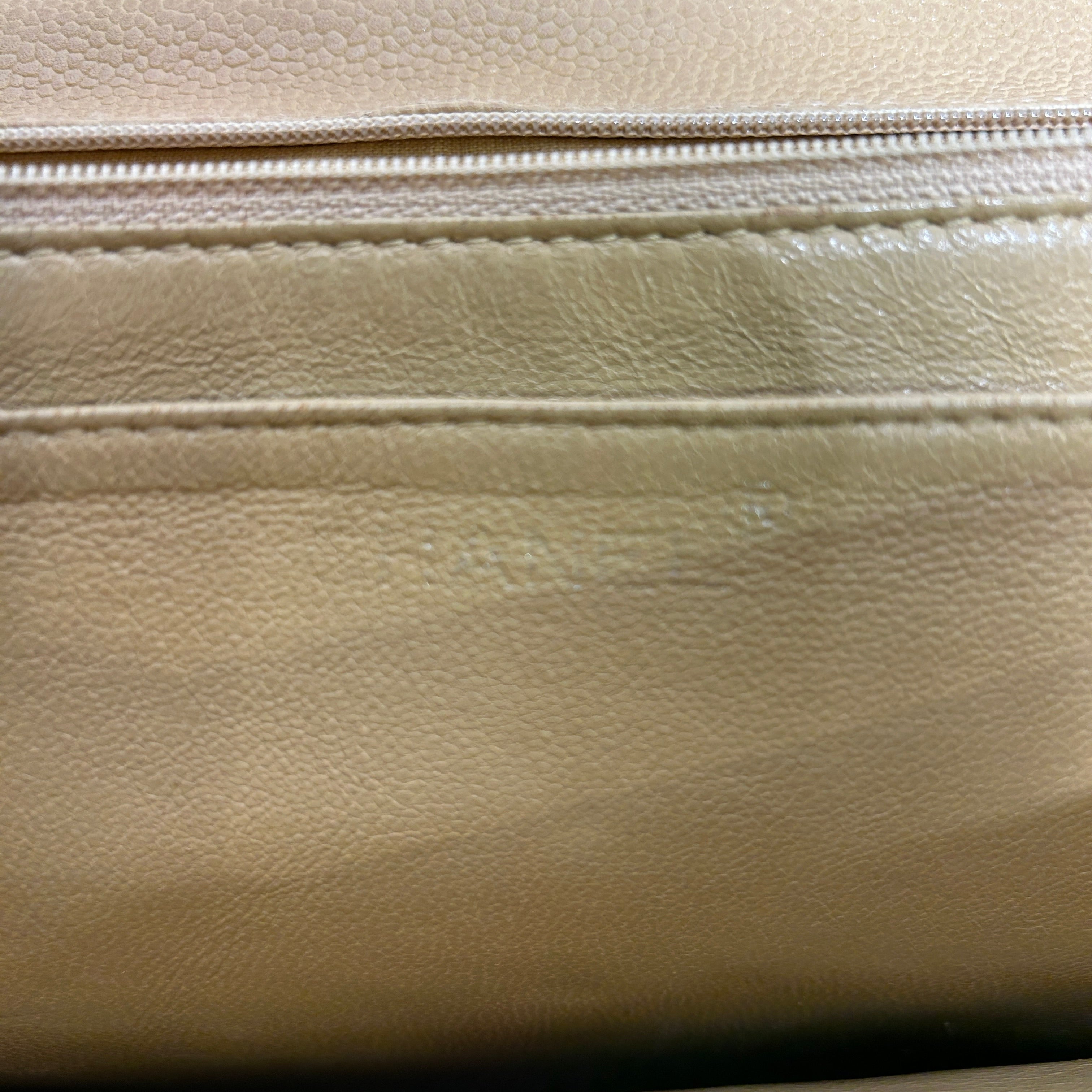 CHANEL/Hand Bag/Leather/BEG/CLASSIC FLAP BAG QUILITED view 5