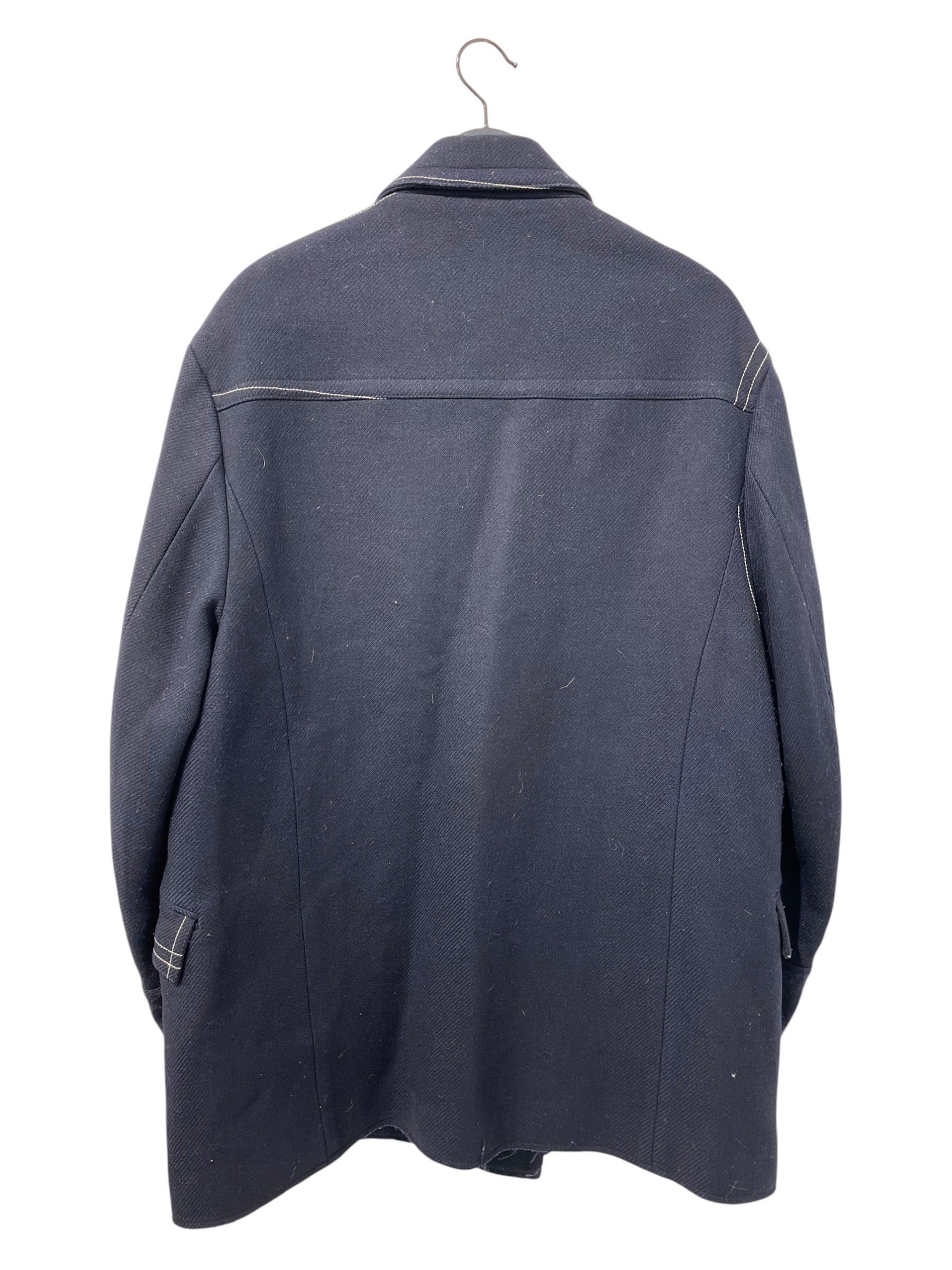 Maison Margiela/Coat/48/Wool/NVY/2017 CONTRAST STICH OVERCOAT view 2