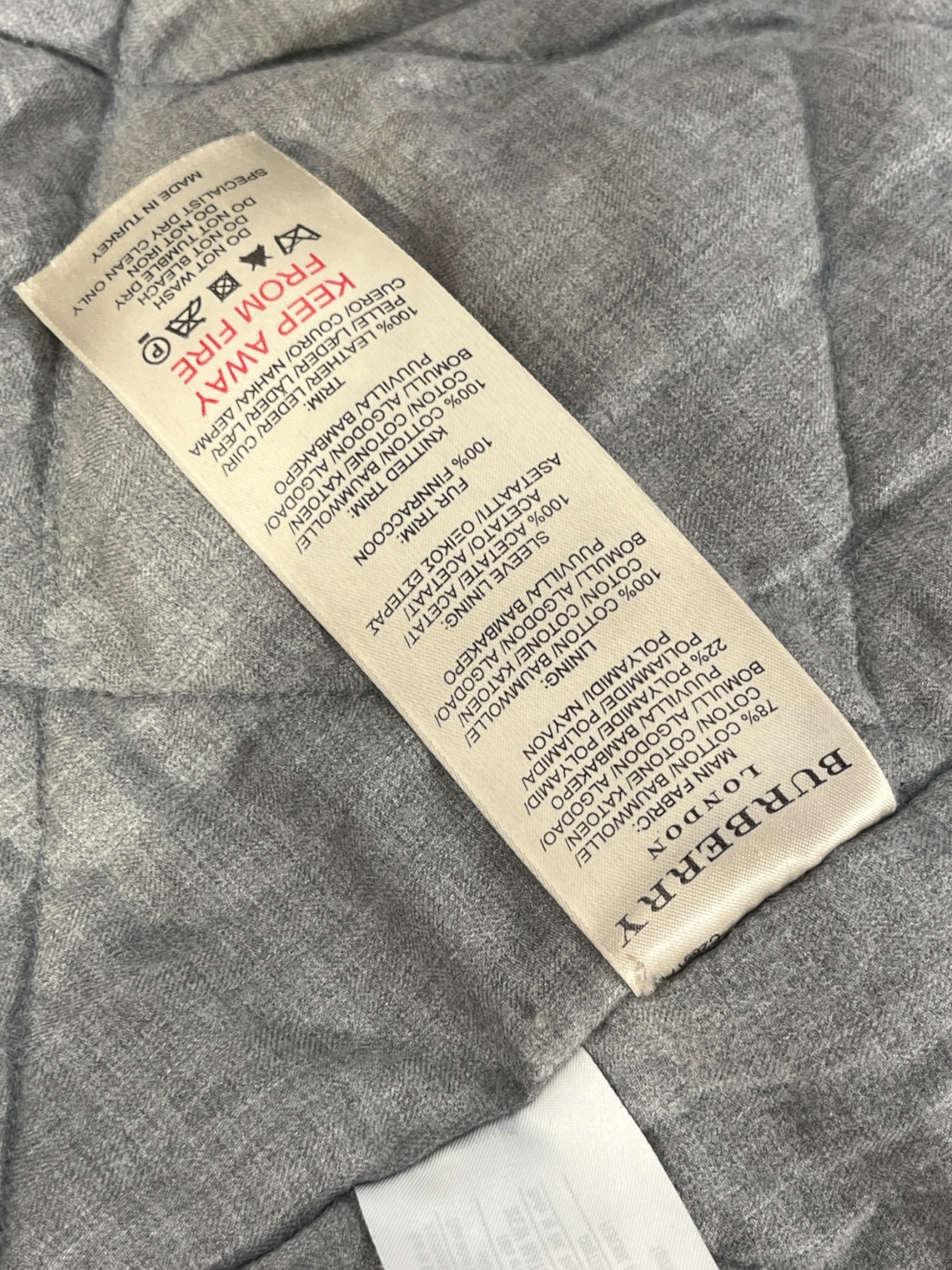 BURBERRY LONDON/Mod Parka/XL/Cotton/GRN/FOXFURLINING view 4