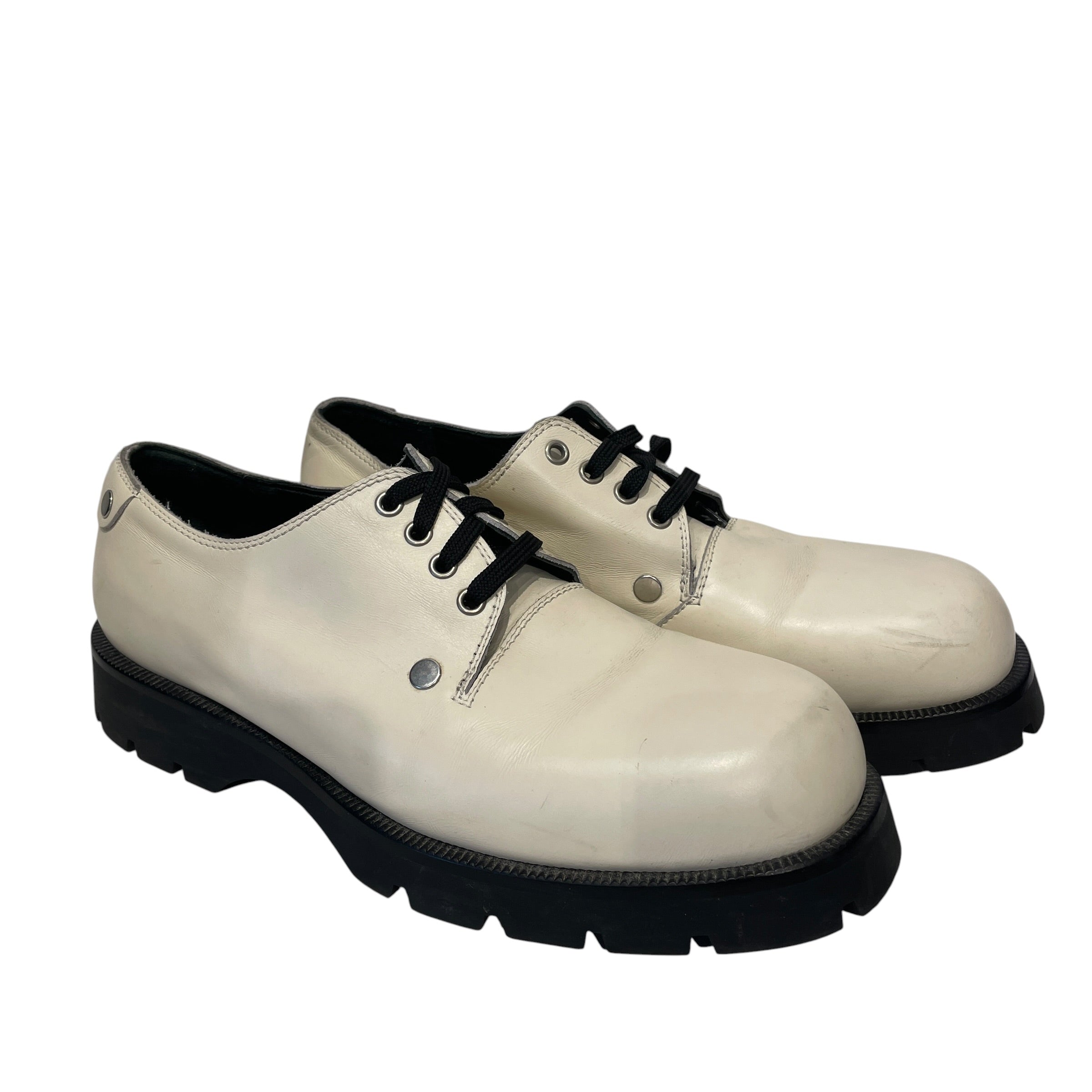 JIL SANDER/Shoes/EU 43/Leather/WHT/STUDDED LEATHER DERBY view 1
