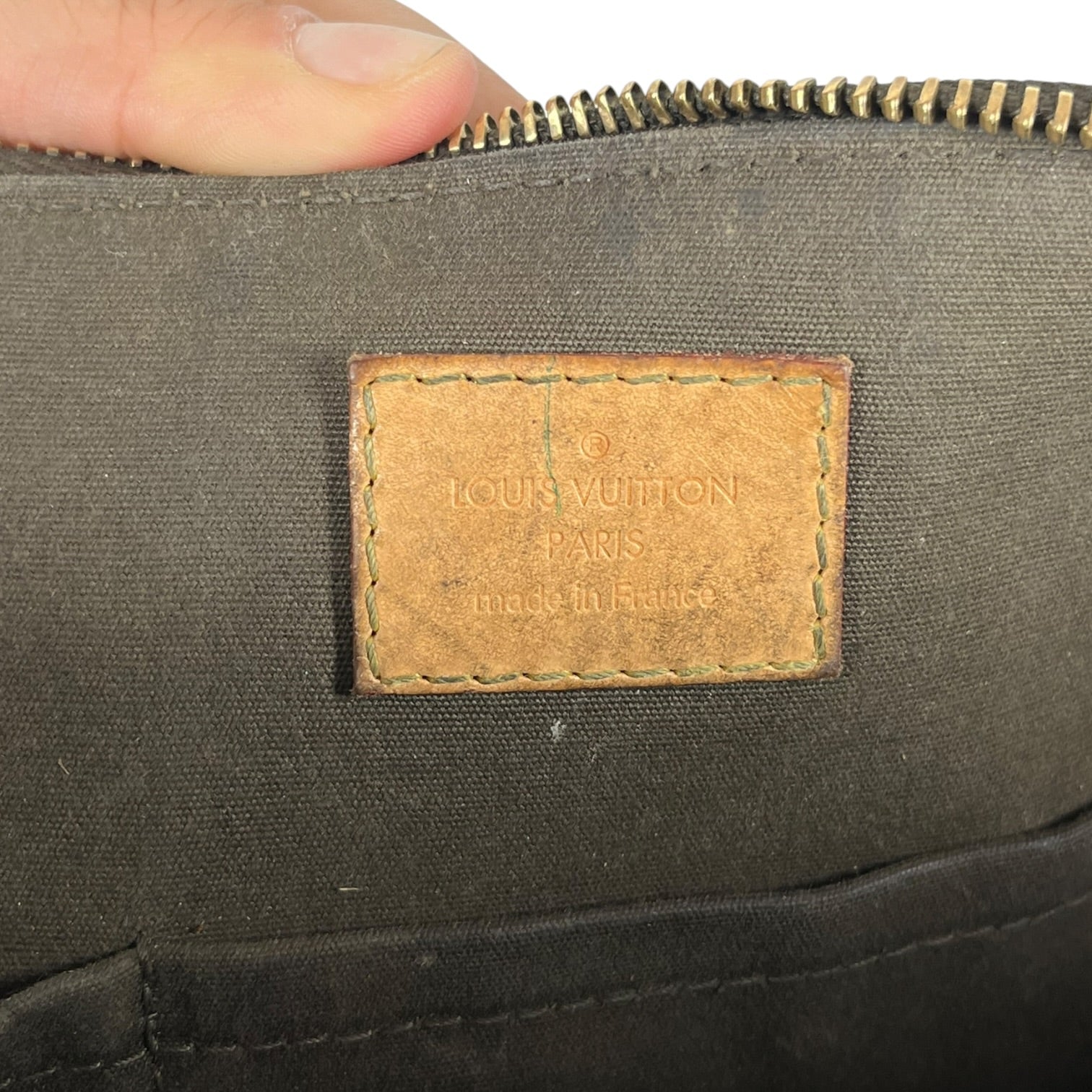LOUIS VUITTON/Hand Bag/Leather/BRW/VERNIS BELLEVUE view 4
