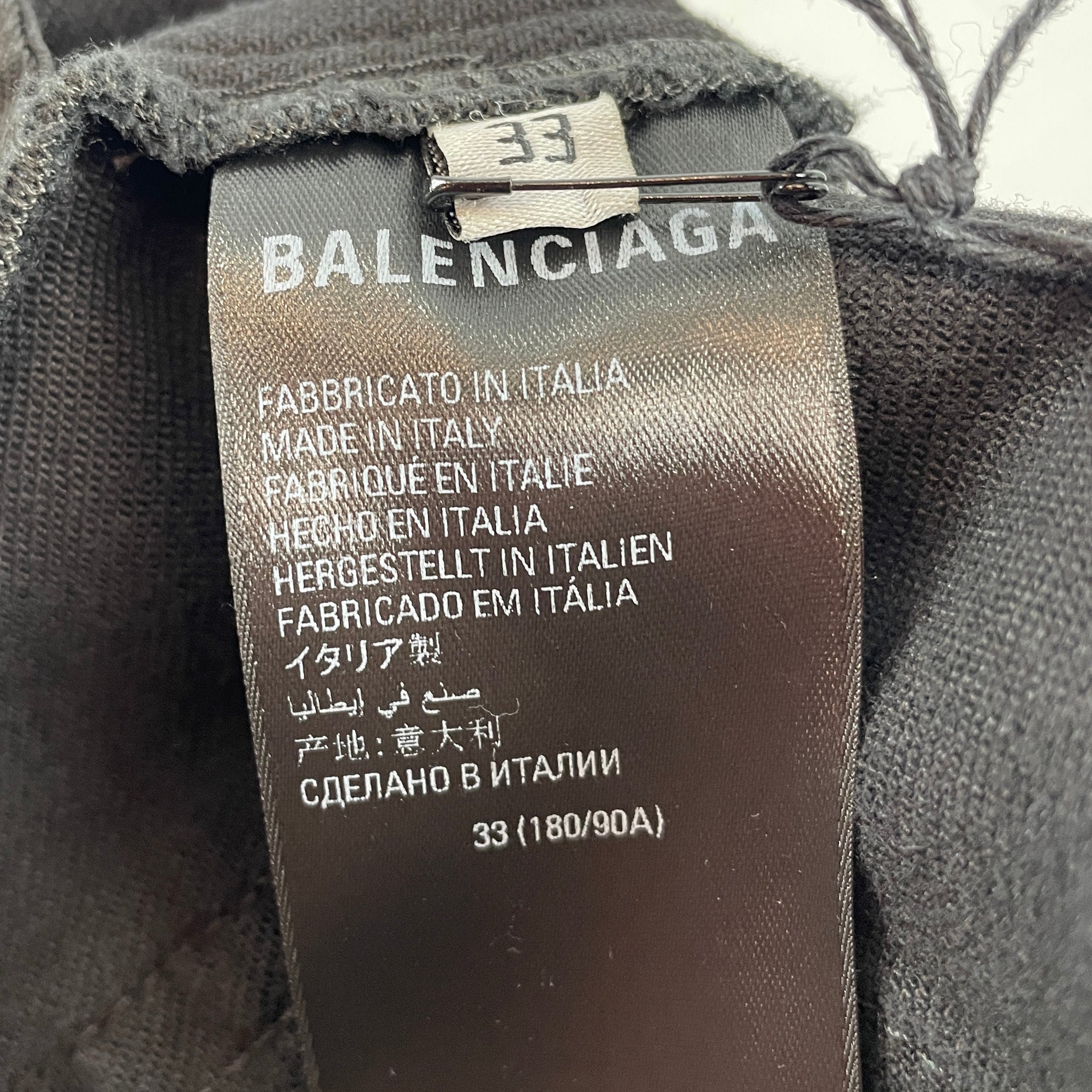 BALENCIAGA/Straight Pants/33/Denim/BLK/2021 SKINNY STRAIGHT view 4