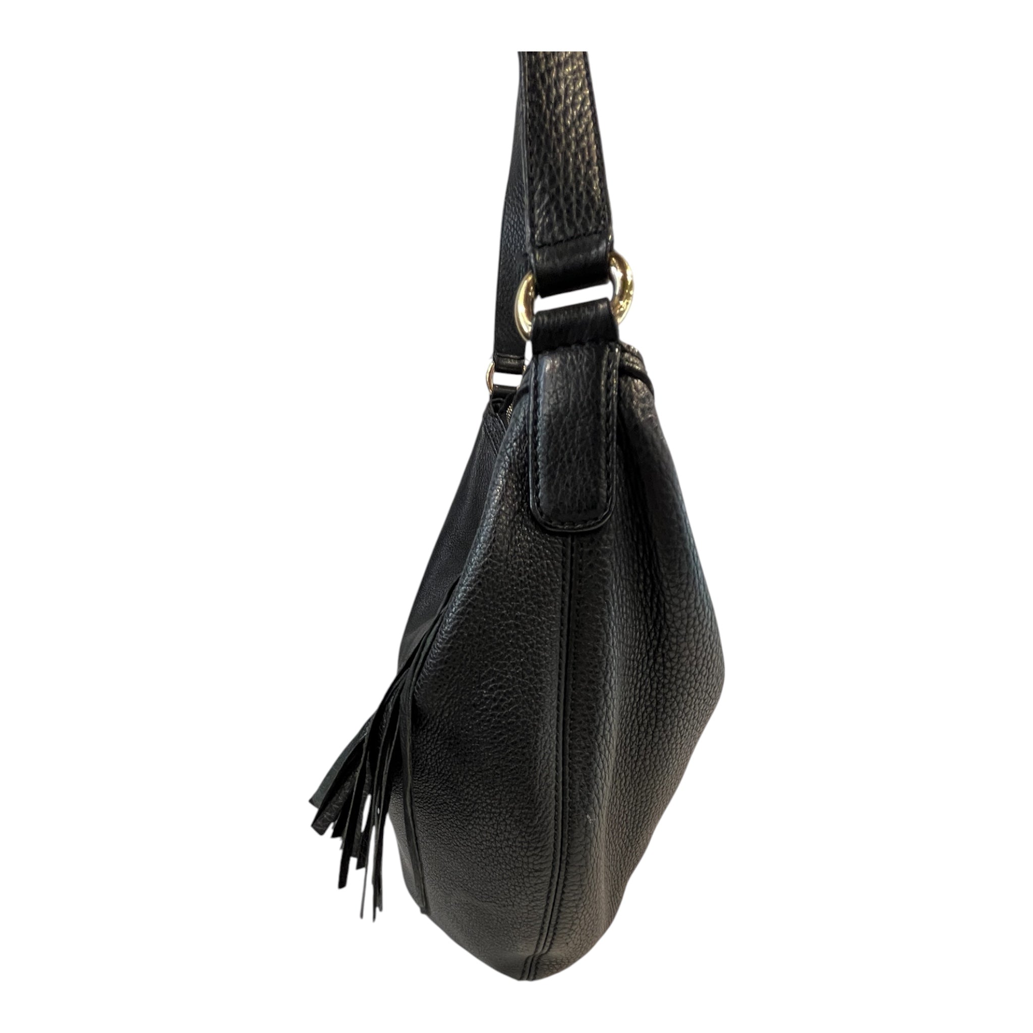 GUCCI/Hand Bag/Leather/BLK/SOHO HOBO MEDIUM view 4