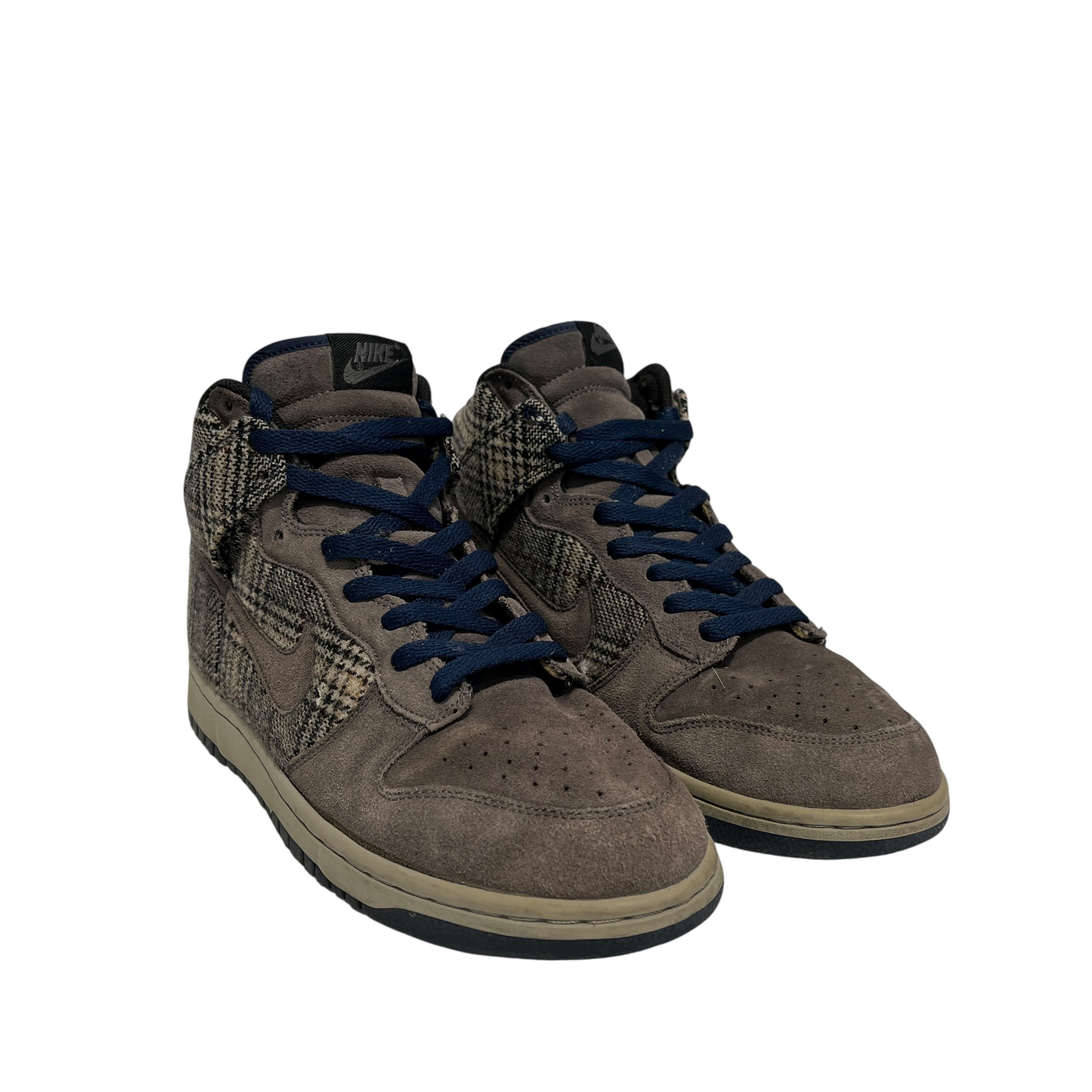NIKE/Hi-Sneakers/US 9/Plaid/Polyester/BRW/Tweed Pack view 1