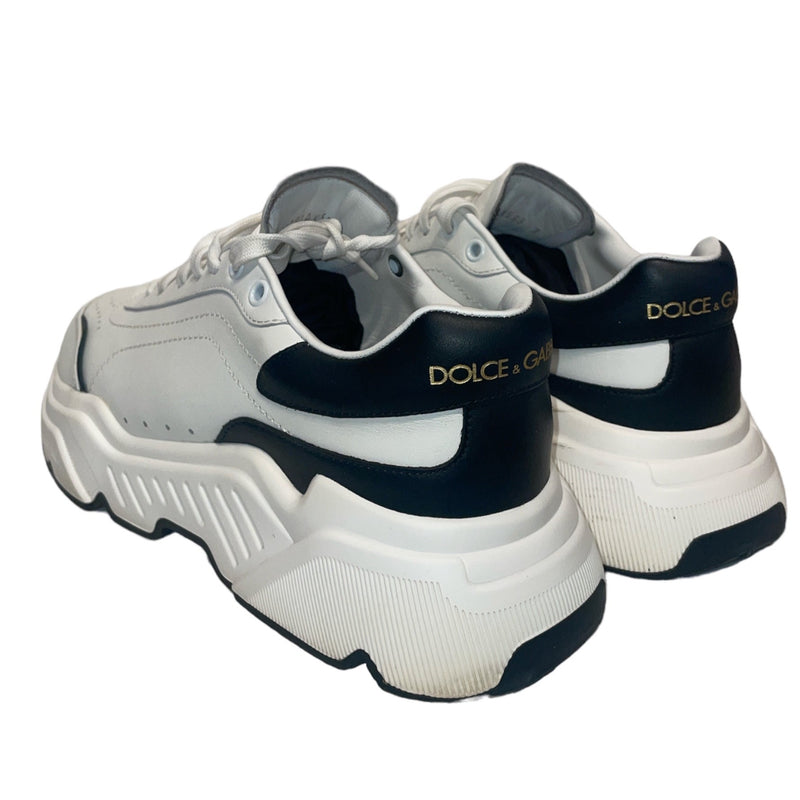 DOLCE&GABBANA/Low-Sneakers/US 7/Leather/WHT/