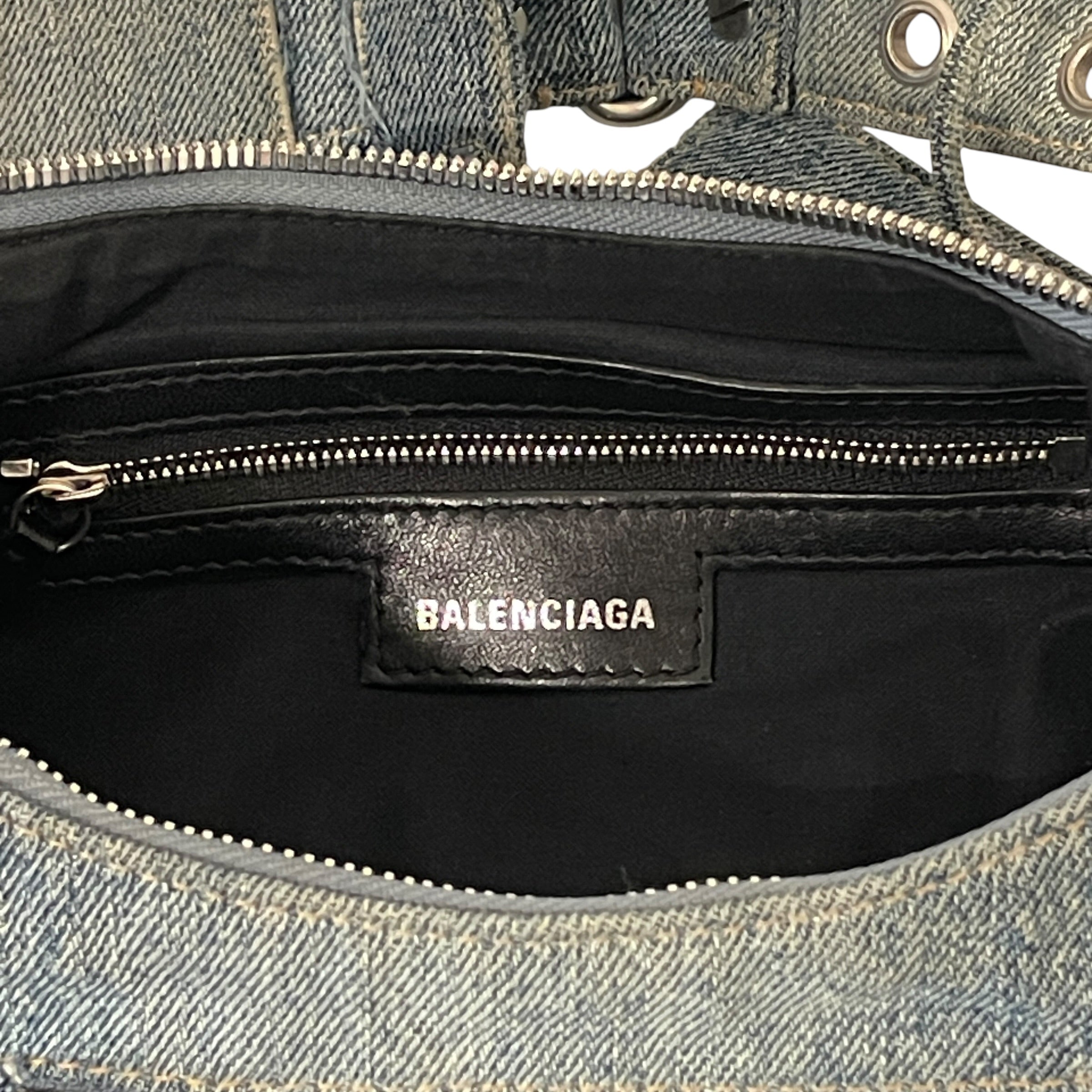 BALENCIAGA/Bag/Denim/IDG/BALENCIAGA LE CAGOLE DENIM view 3