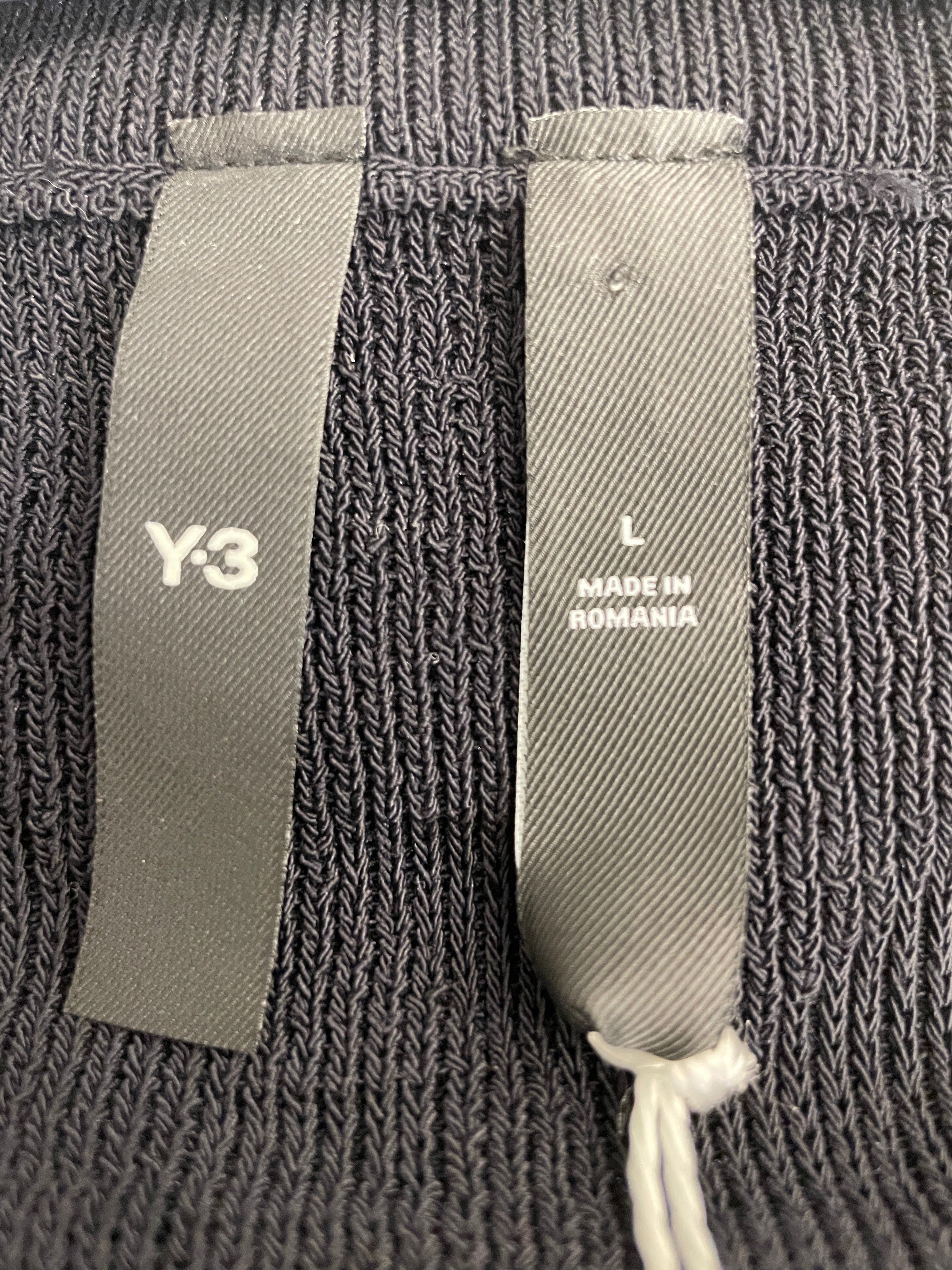 Y-3/Heavy Cardigan/L/Cotton/NVY/High Neck/ view 3